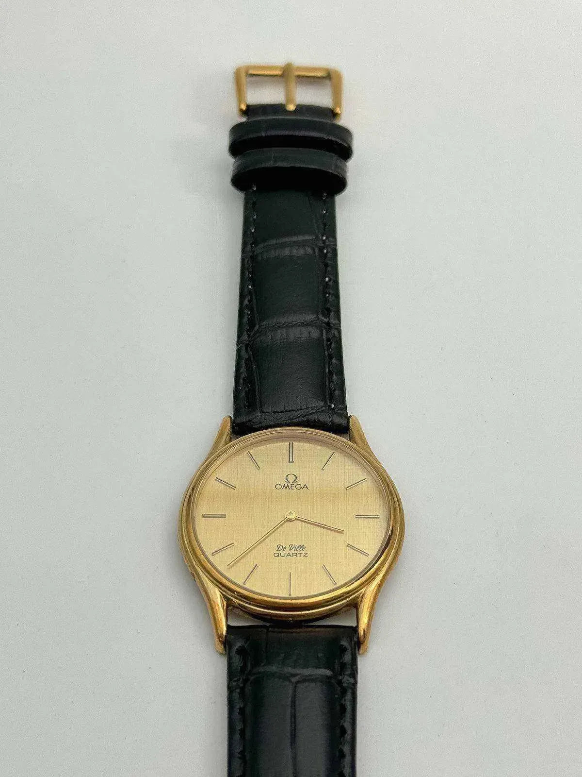 Omega - De Ville Plaqué or Cadran Lin - 1979 - Atelier Victor - Vintage Shop