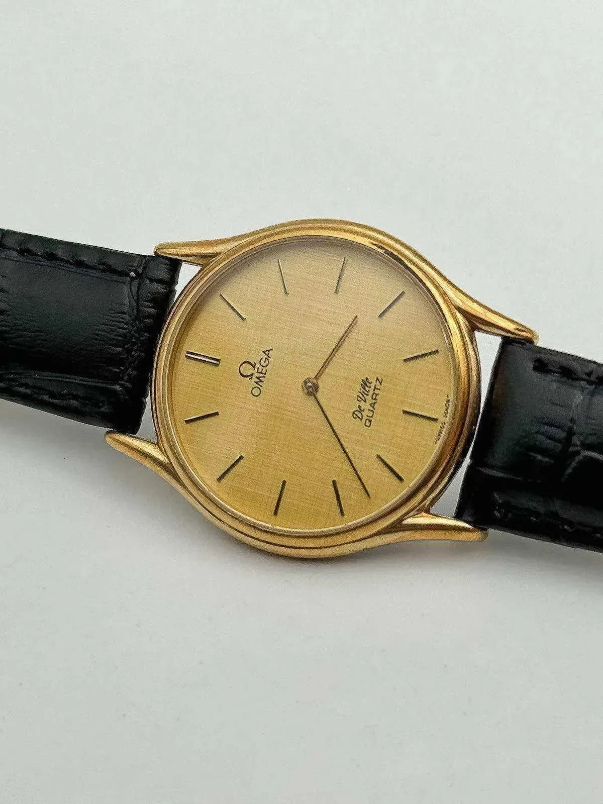 Omega - De Ville Plaqué or Cadran Lin - 1979 - Atelier Victor - Vintage Shop