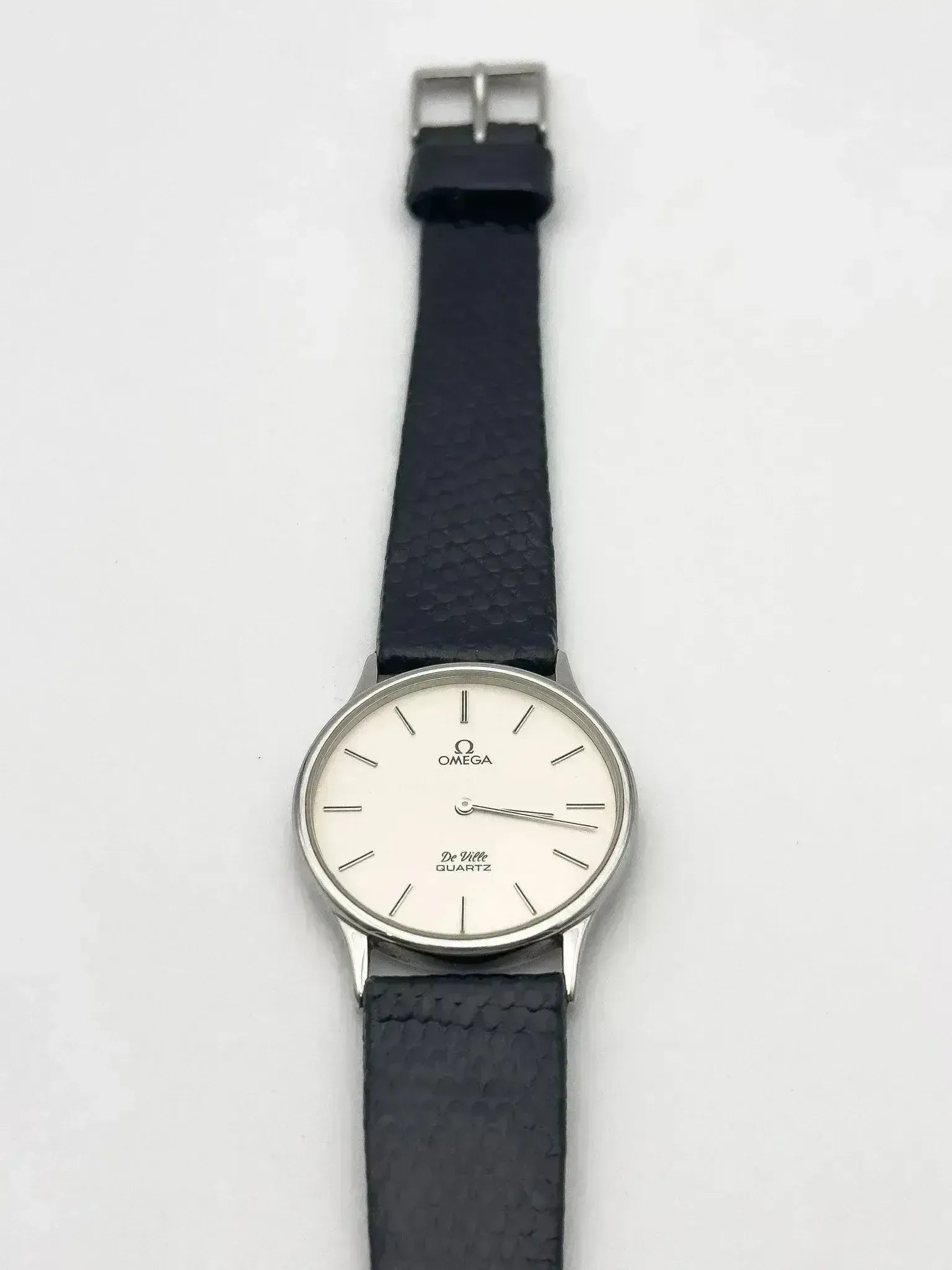 Omega - De Ville Poussoir Ronde Cadran Blanc - 1978 - Atelier Victor