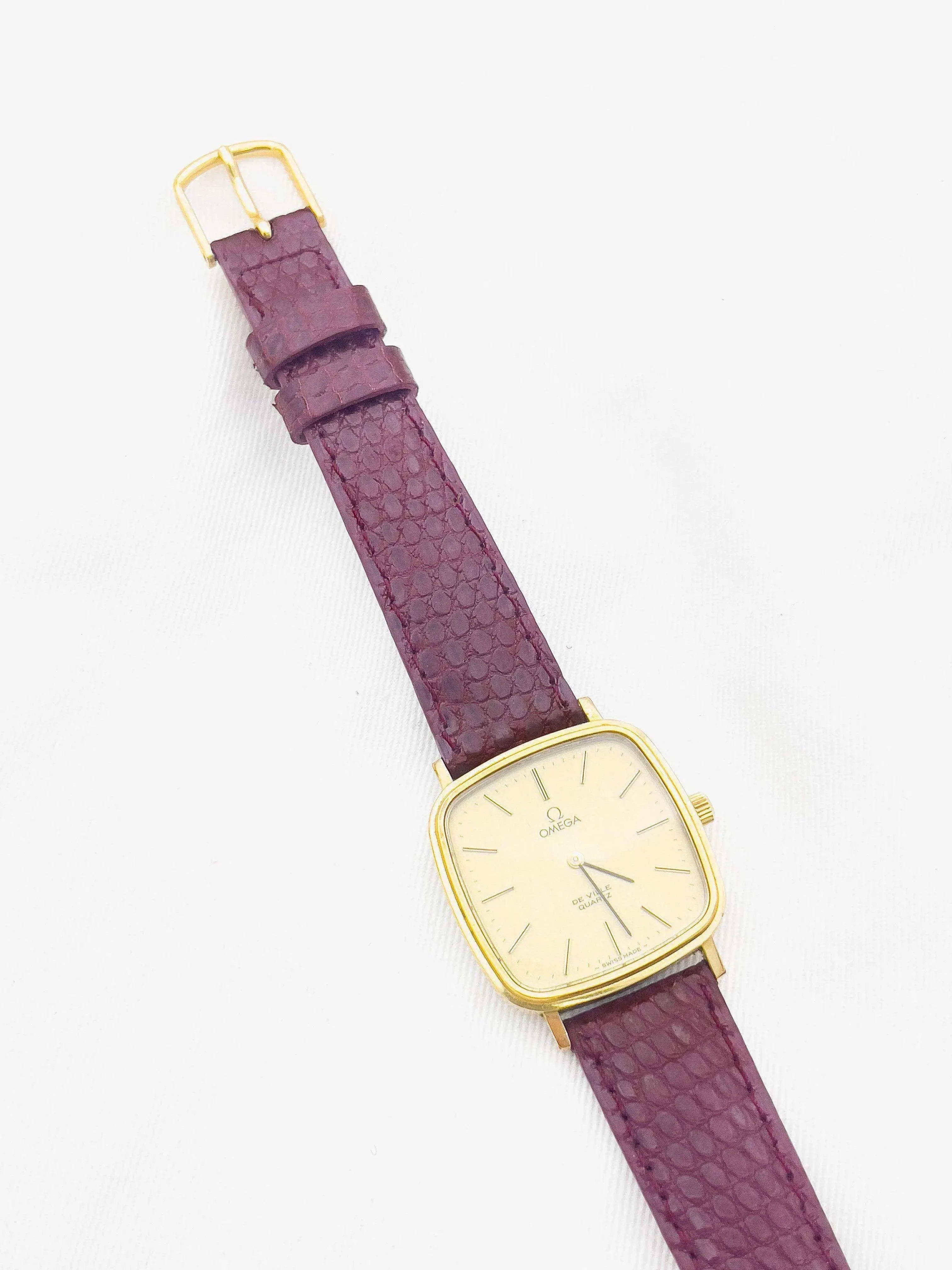 Omega - De Ville Quartz Plaqué or Carré - 1978 - Atelier Victor Paris - Vintage Watch Shop Dubai