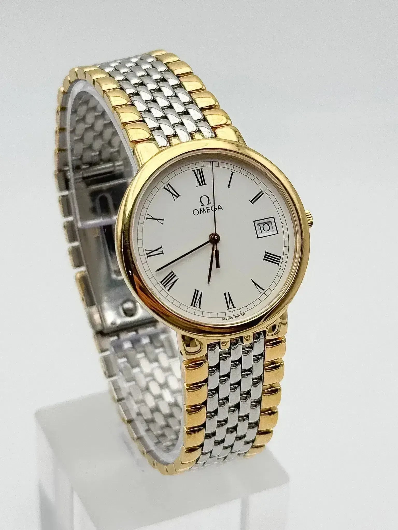 Omega - De Ville Romain Acier Or - NOS - FULL SET - 1994 - Atelier Victor
