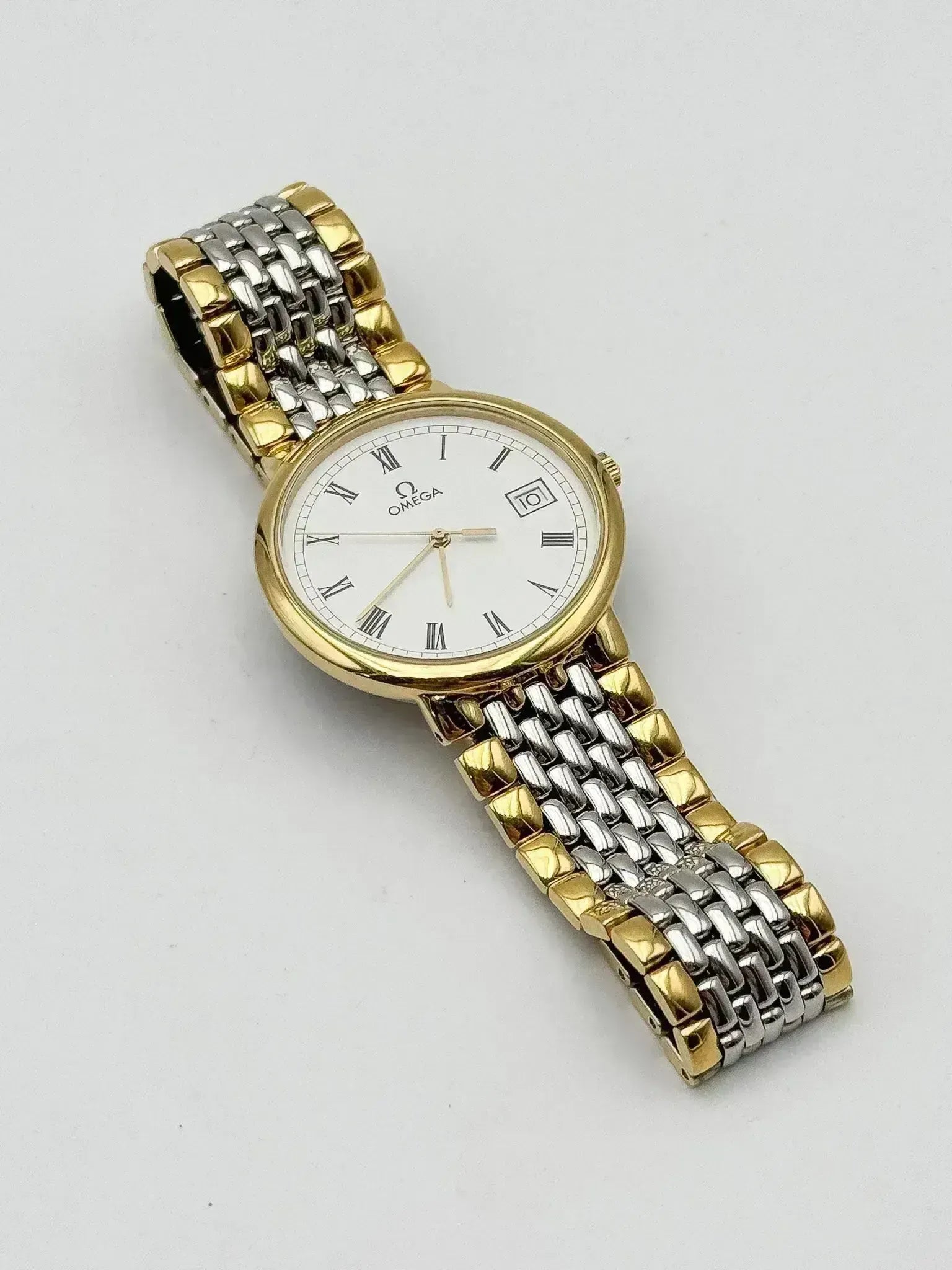 Omega - De Ville Romain Acier Or - NOS - FULL SET - 1994 - Atelier Victor