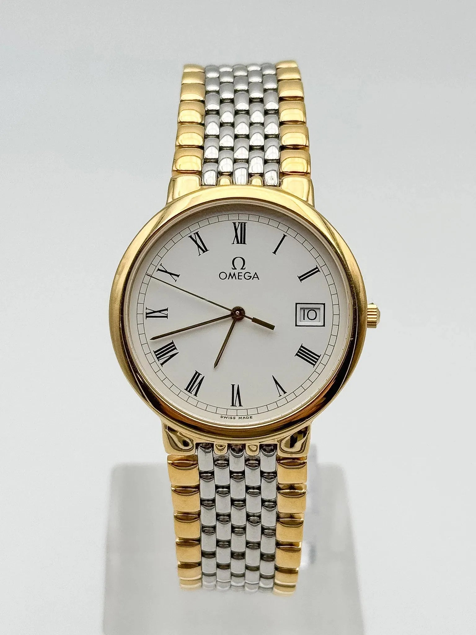 Omega - De Ville Romain Acier Or - NOS - FULL SET - 1994 - Atelier Victor Paris - Vintage Watch Shop Dubai