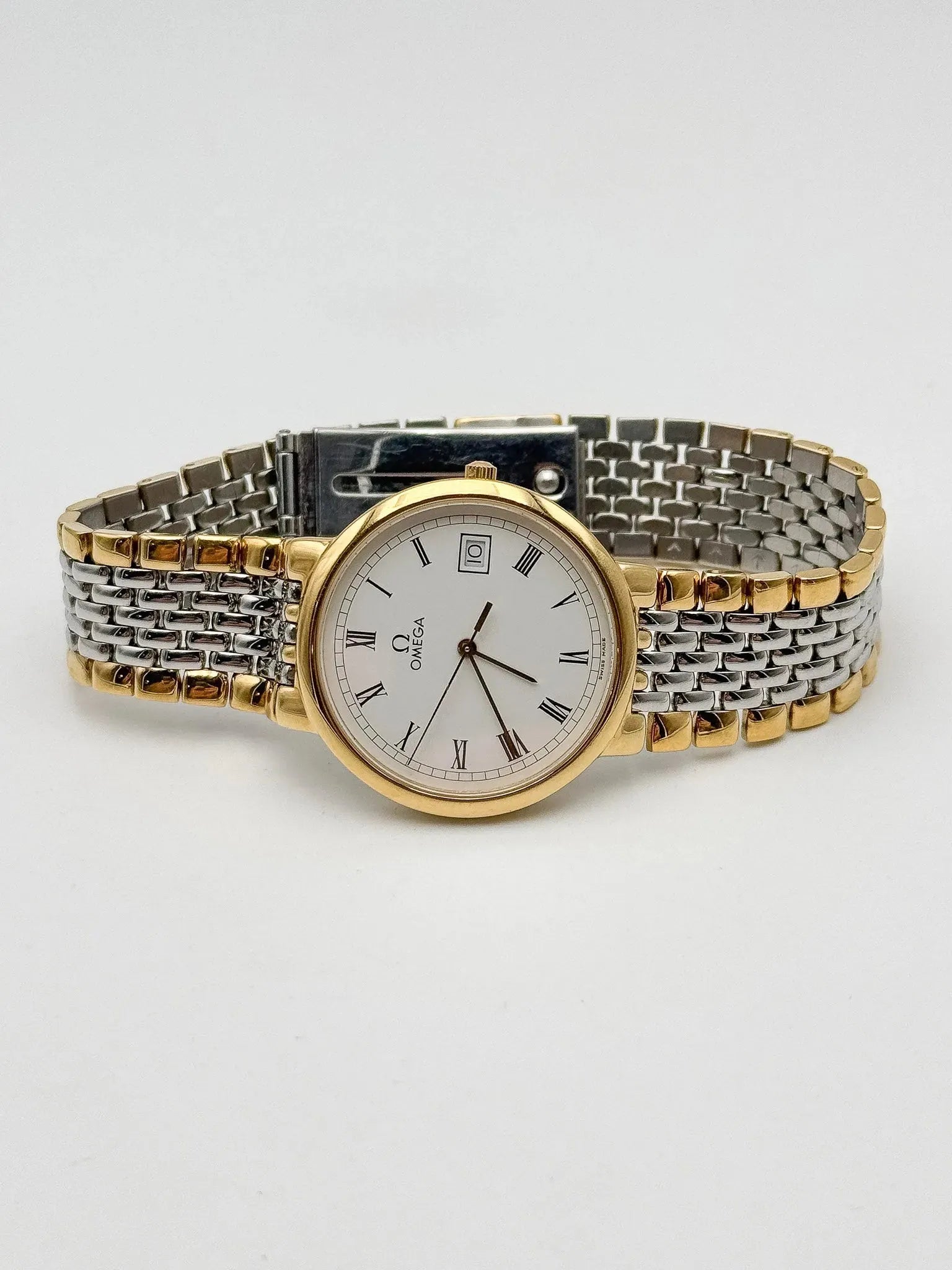 Omega - De Ville Romain Acier Or - NOS - FULL SET - 1994 - Atelier Victor Paris - Vintage Watch Shop Dubai