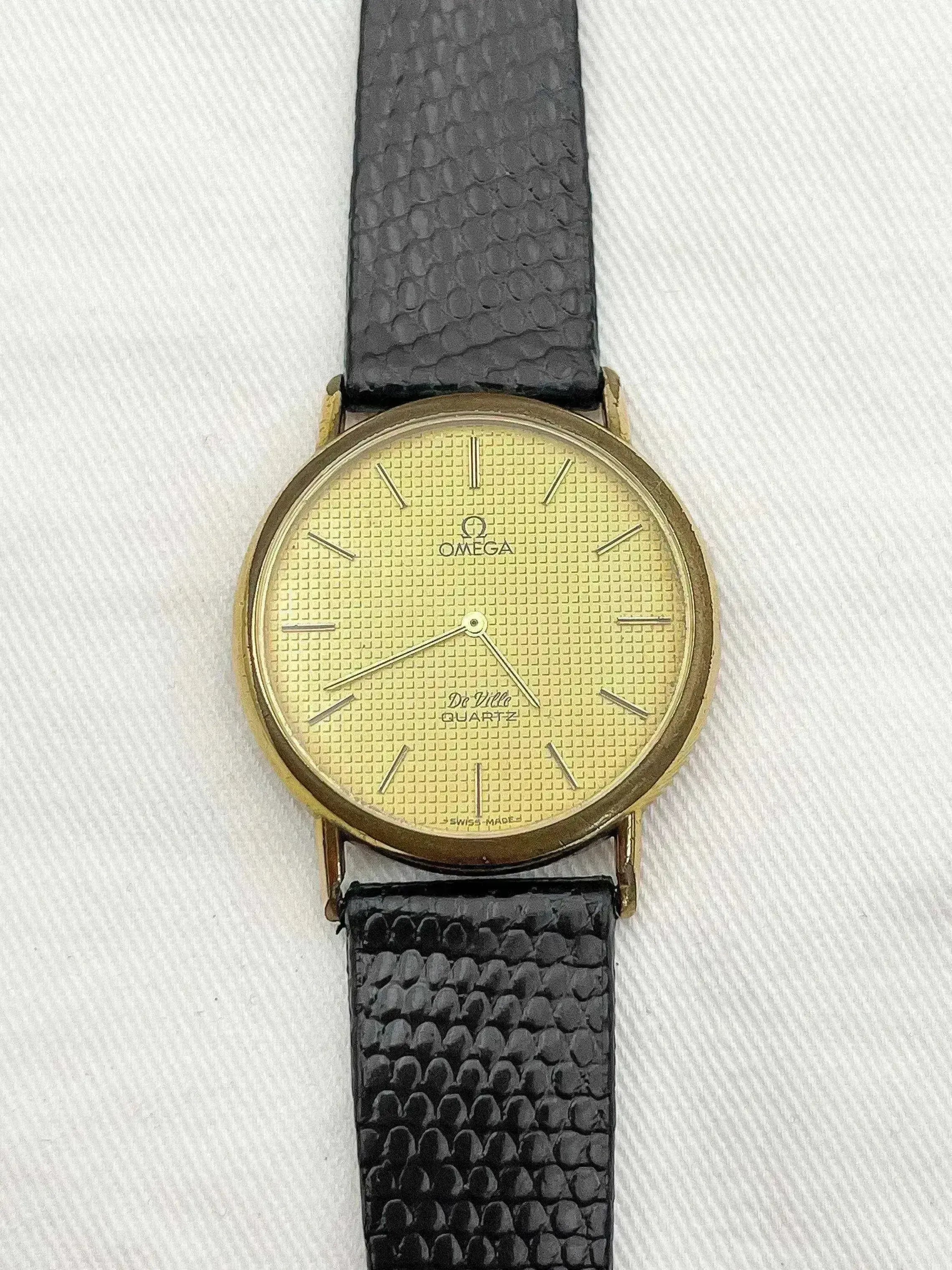 Omega - De Ville Round Gold-Plated Dial with Paris Studs - 1981