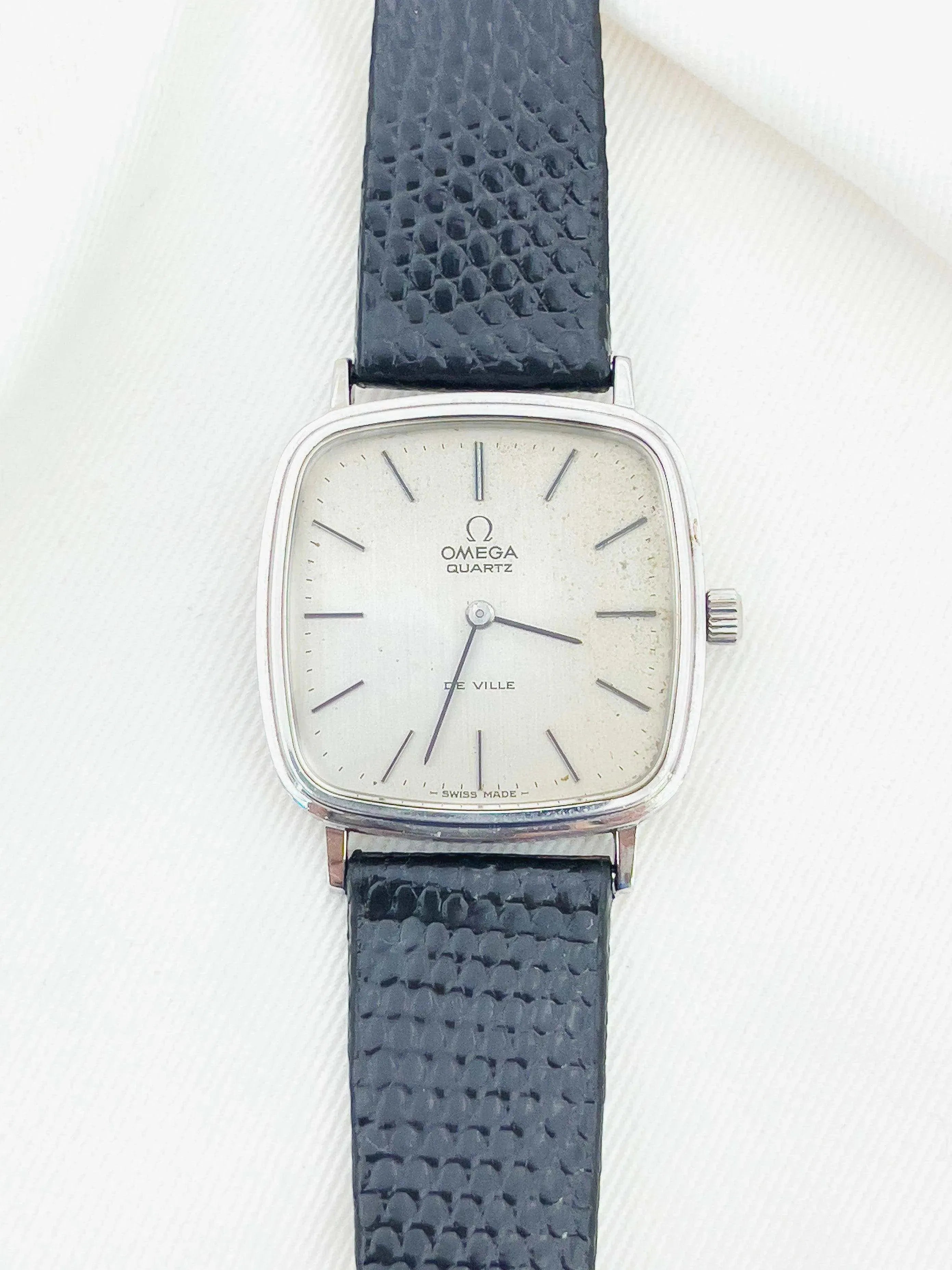 OMEGA DE VILLE アナログクォーツ腕時計 シルバー 稼働品 Omega - De Ville Silver Dial - 1978