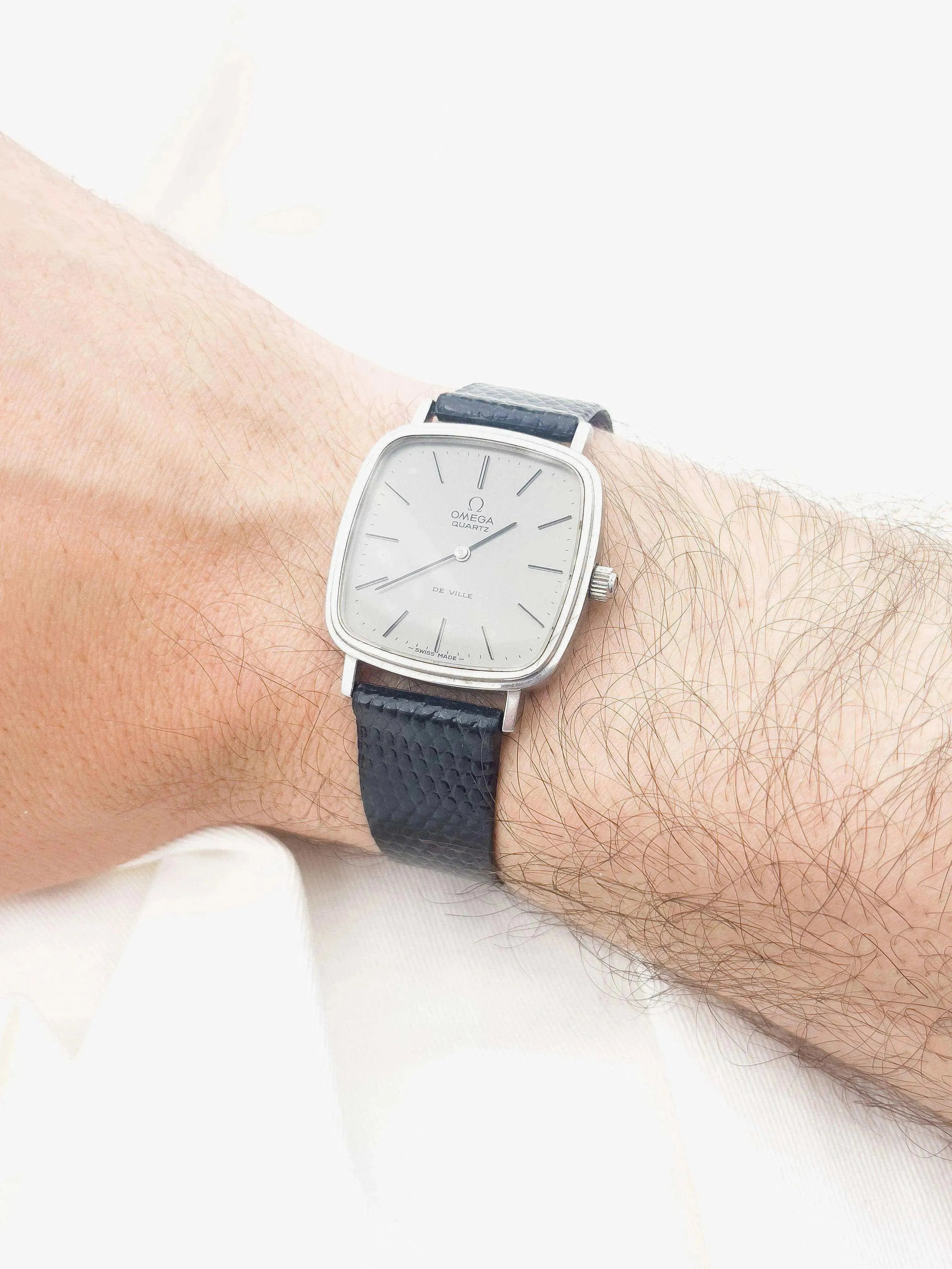 Omega - De Ville Square Grey Dial - 1977 - Atelier Victor Paris - Vintage Watch Shop Dubai