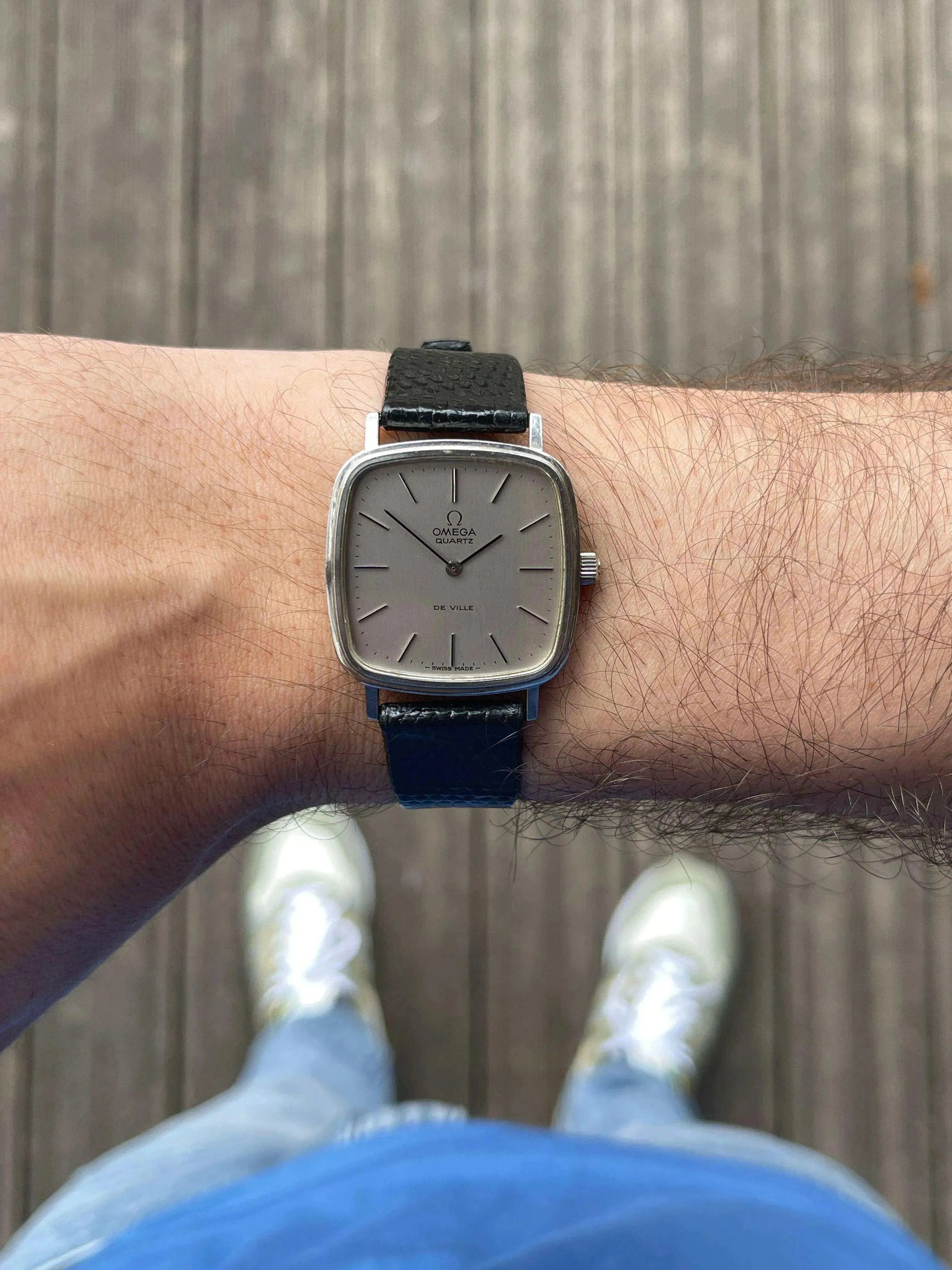 Omega - De Ville Square Grey Dial - 1977 - Atelier Victor Paris - Vintage Watch Shop Dubai