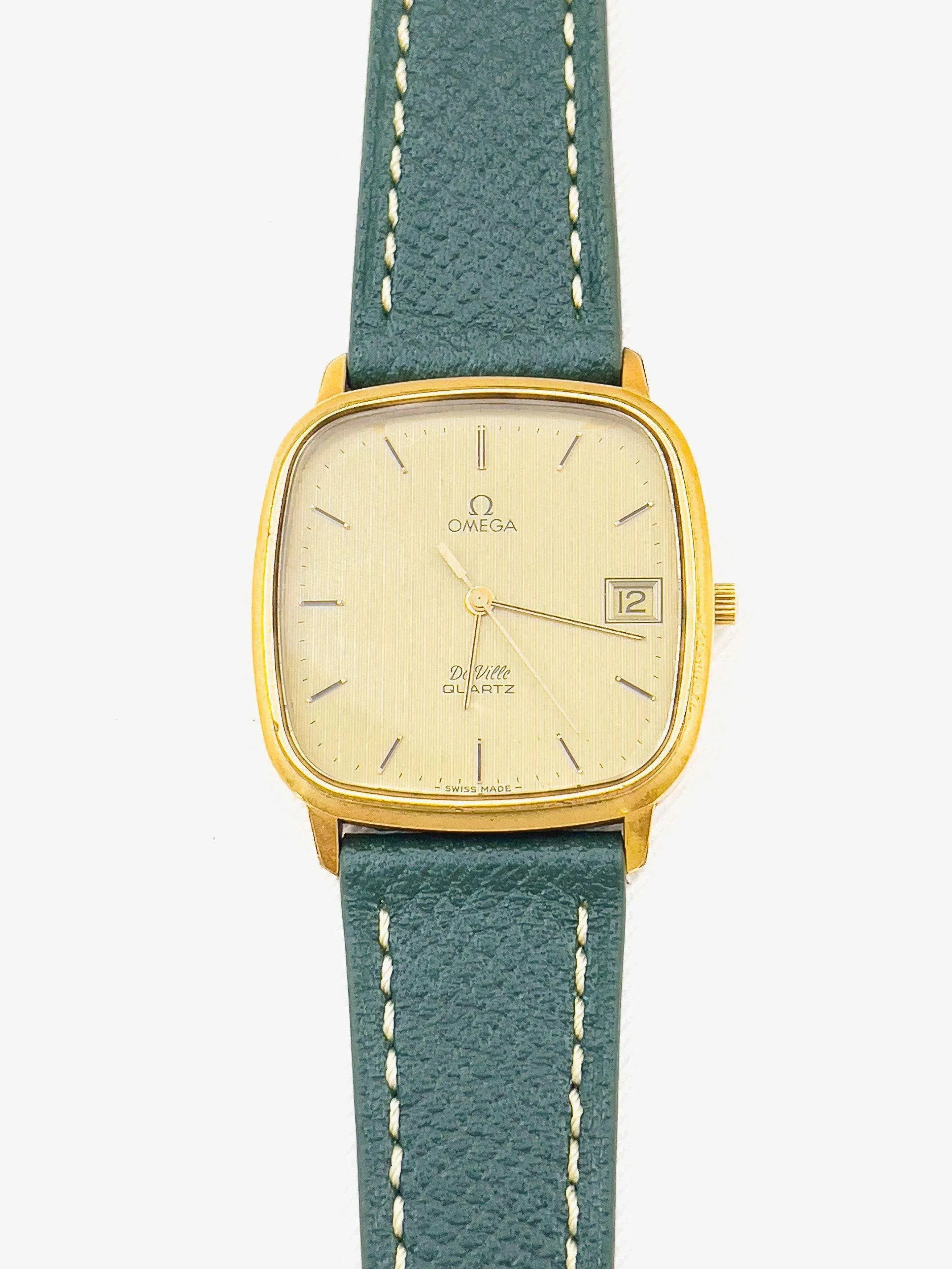 Omega - De Ville Tapissée Tonneau plaqué or - 1980 - Atelier Victor