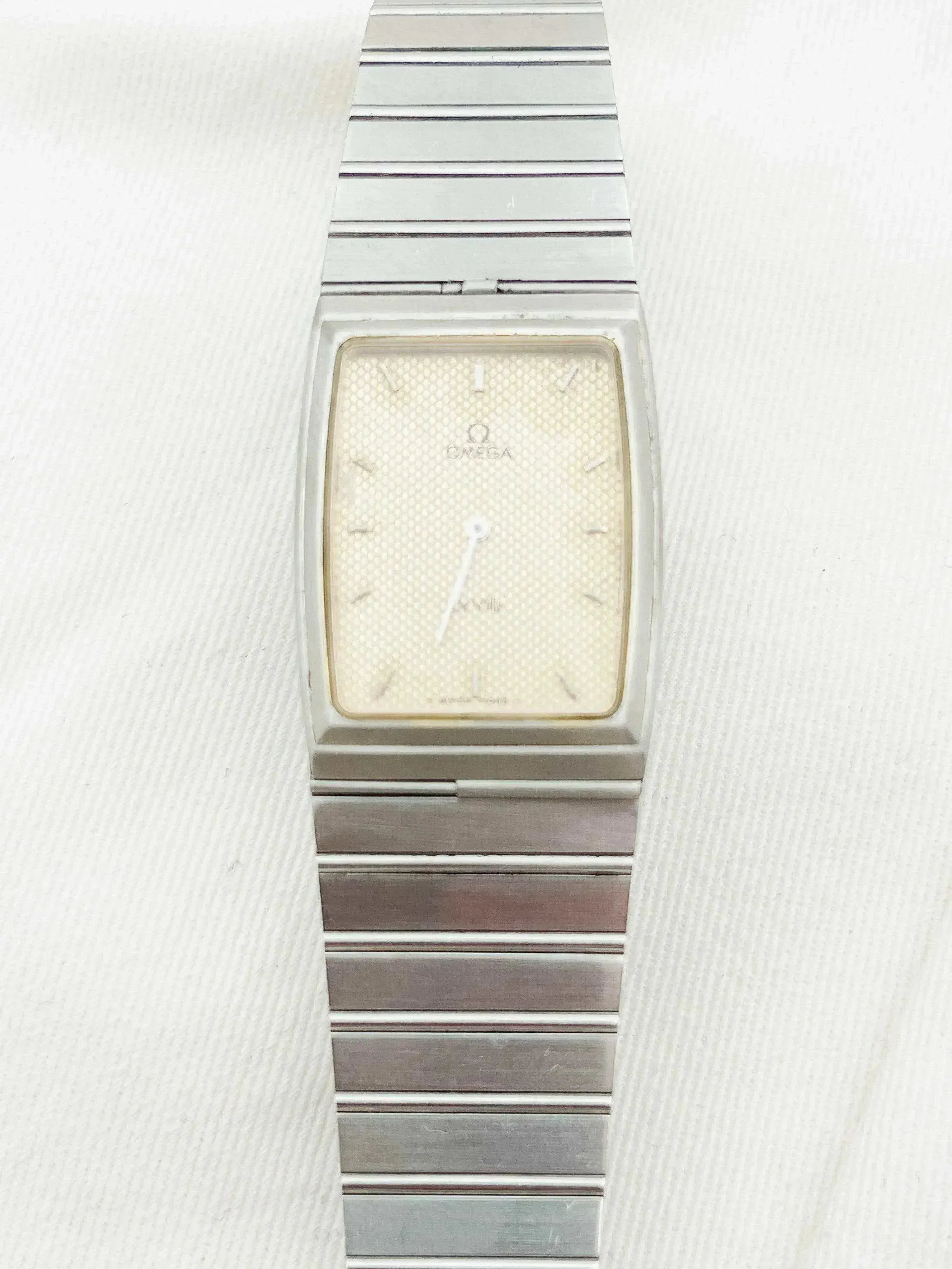 Omega - De Ville Tonneau acier Cadran nid d'abeille - 1980 - Atelier Victor