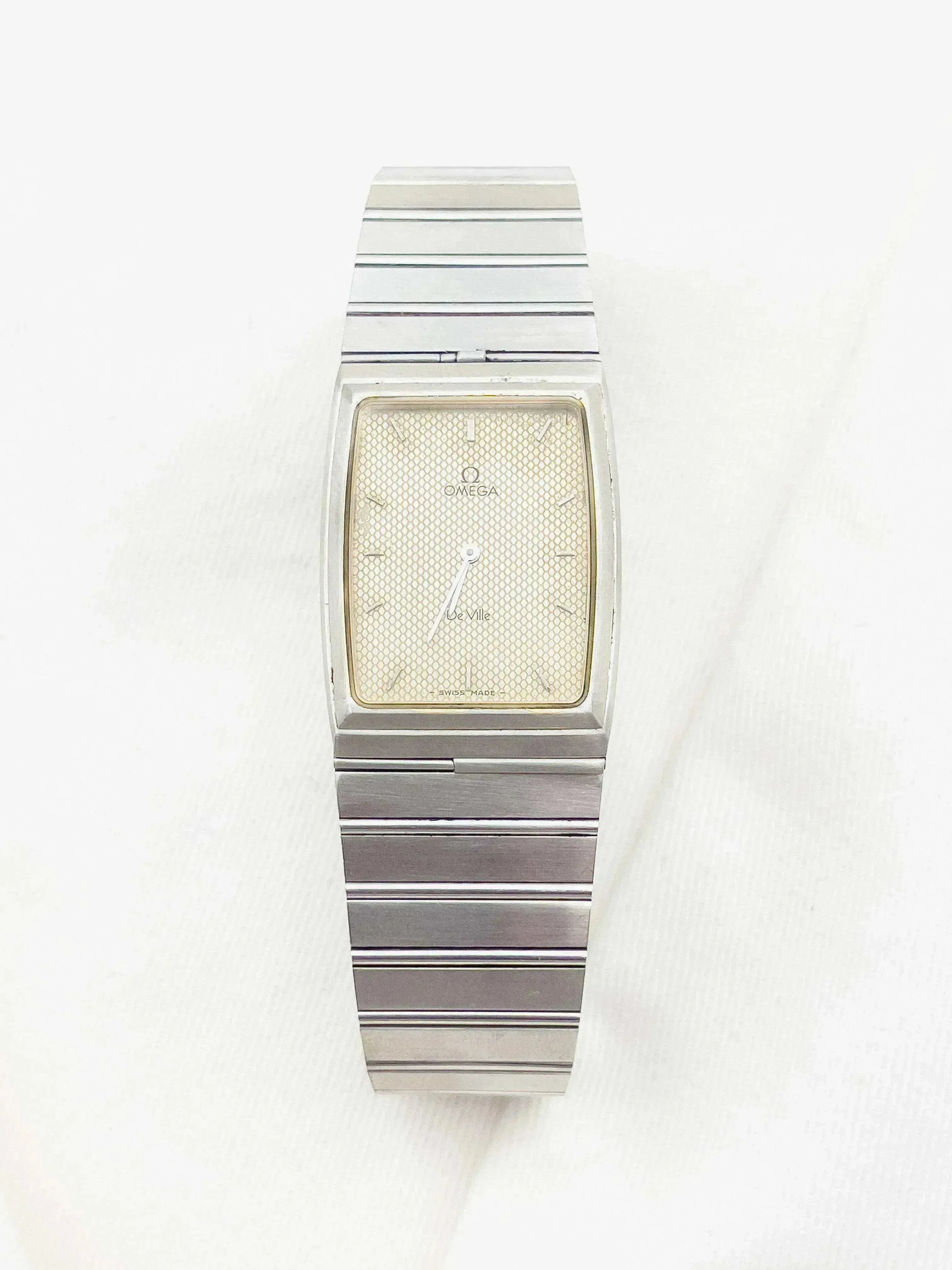 Omega - De Ville Tonneau acier Cadran nid d'abeille - 1980 - Atelier Victor