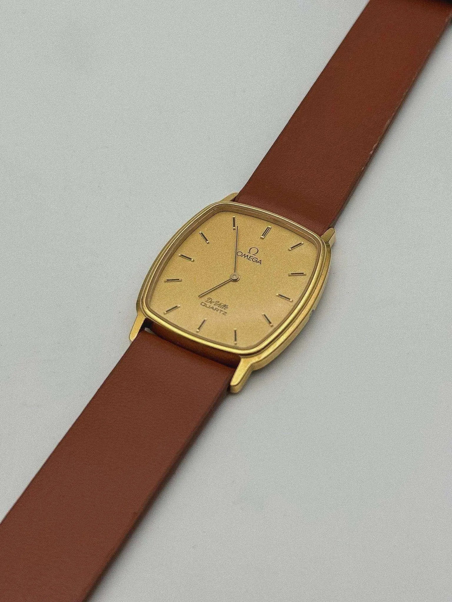Omega - De Ville Tonneau Gold - 1982 - Atelier Victor - Vintage Shop