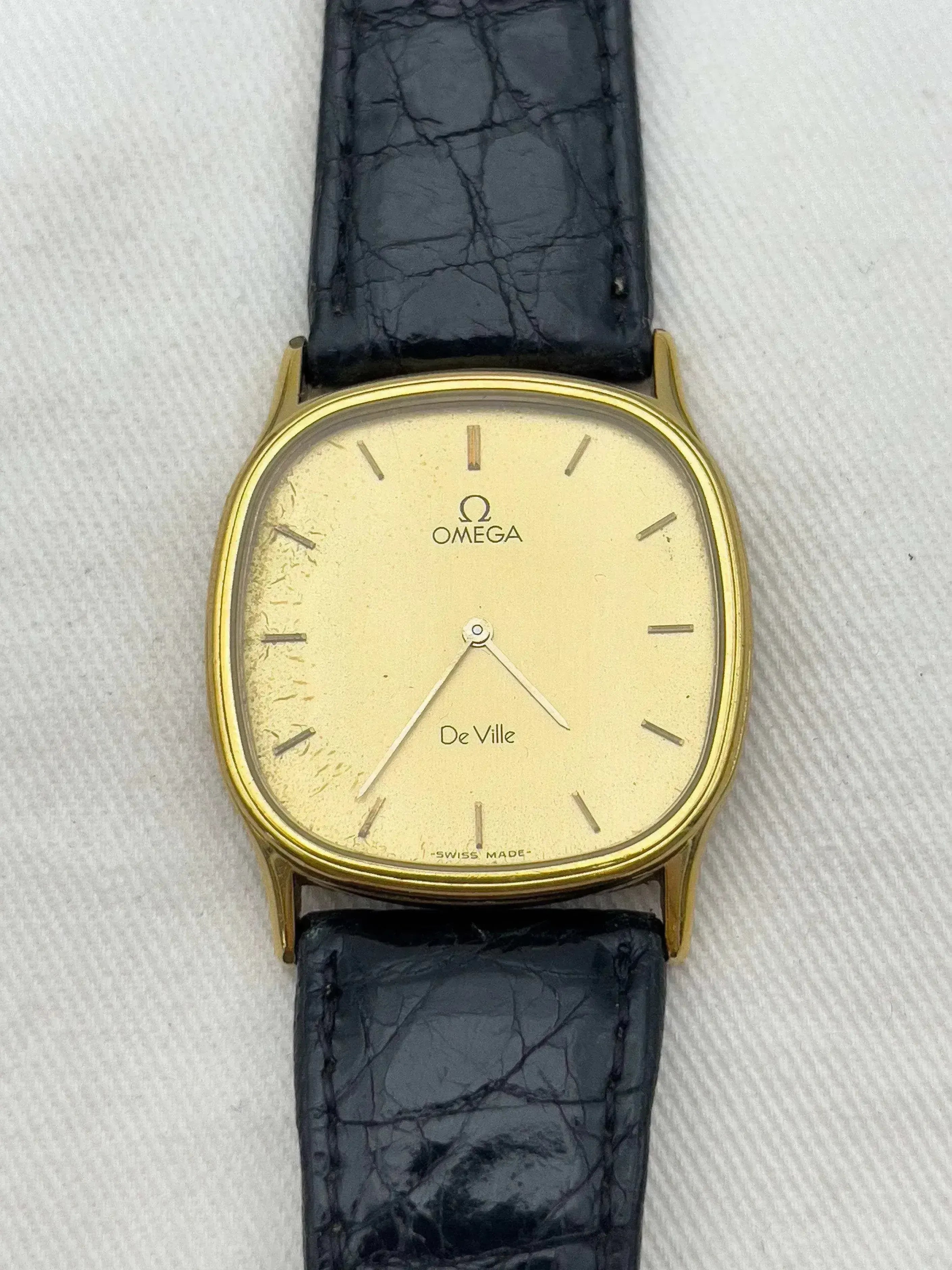 Omega - De Ville Tonneau Gold Patiné - 1970's - Atelier Victor