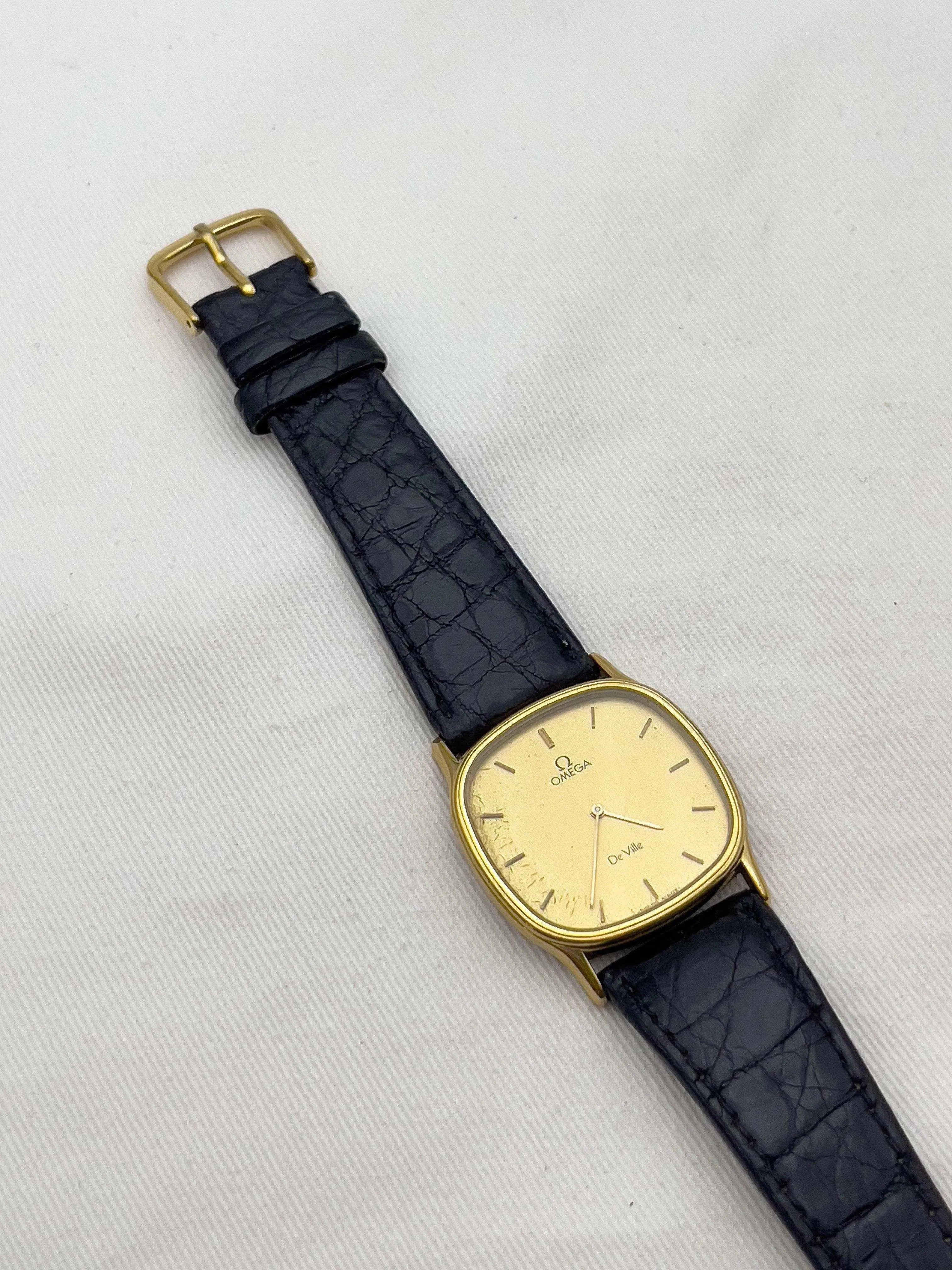 Omega - De Ville Tonneau Gold Patiné - 1970's - Atelier Victor Paris - Vintage Watch Shop Dubai