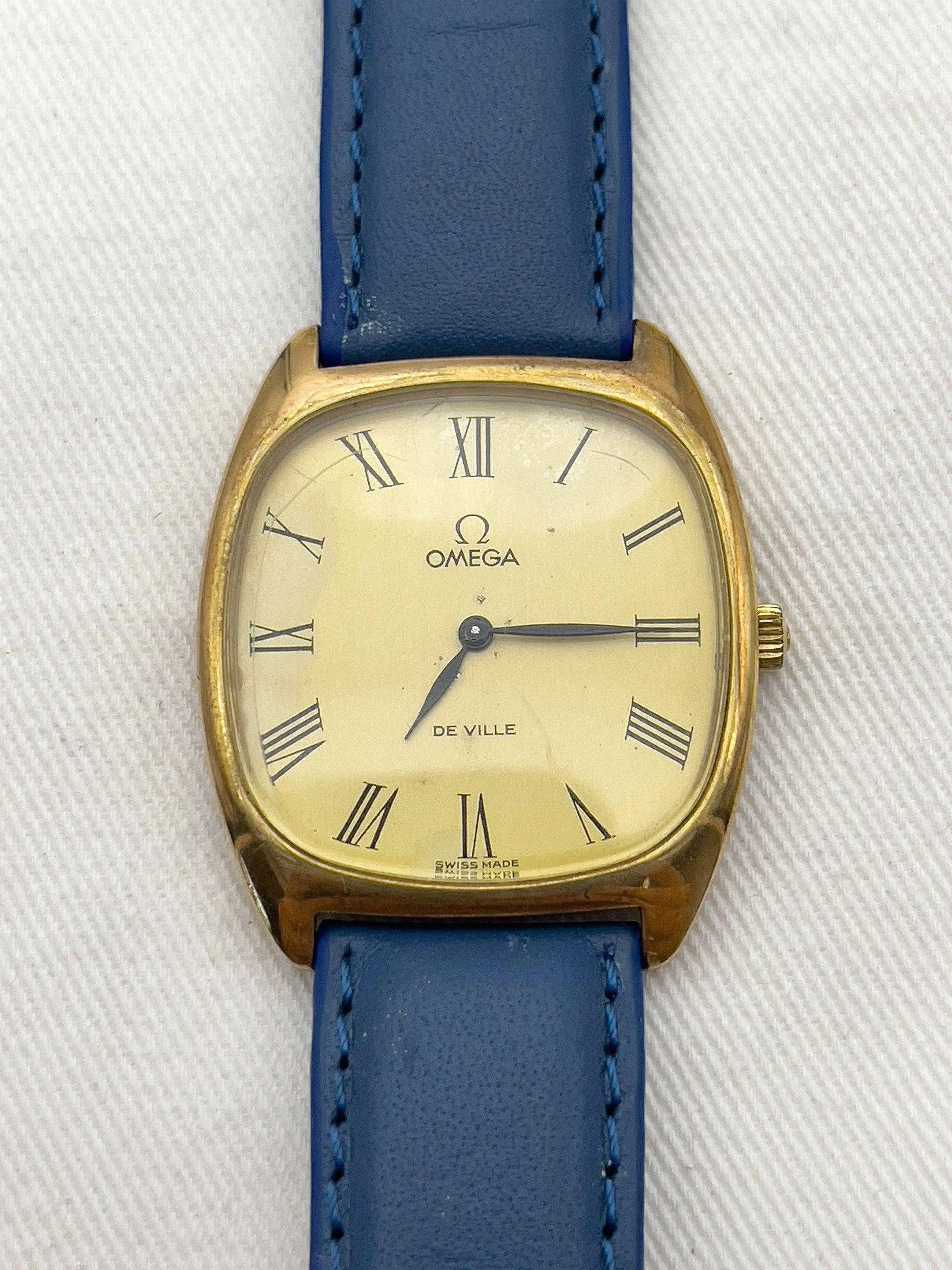 Omega - De Ville Tonneau Gold Romain - 1975 - Atelier Victor Paris - Vintage Watch Shop Dubai