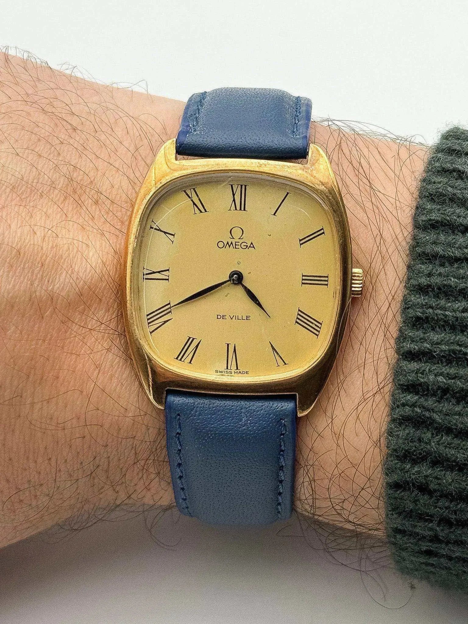 Omega - De Ville Tonneau Gold Romain - 1975 - Atelier Victor Paris - Vintage Watch Shop Dubai