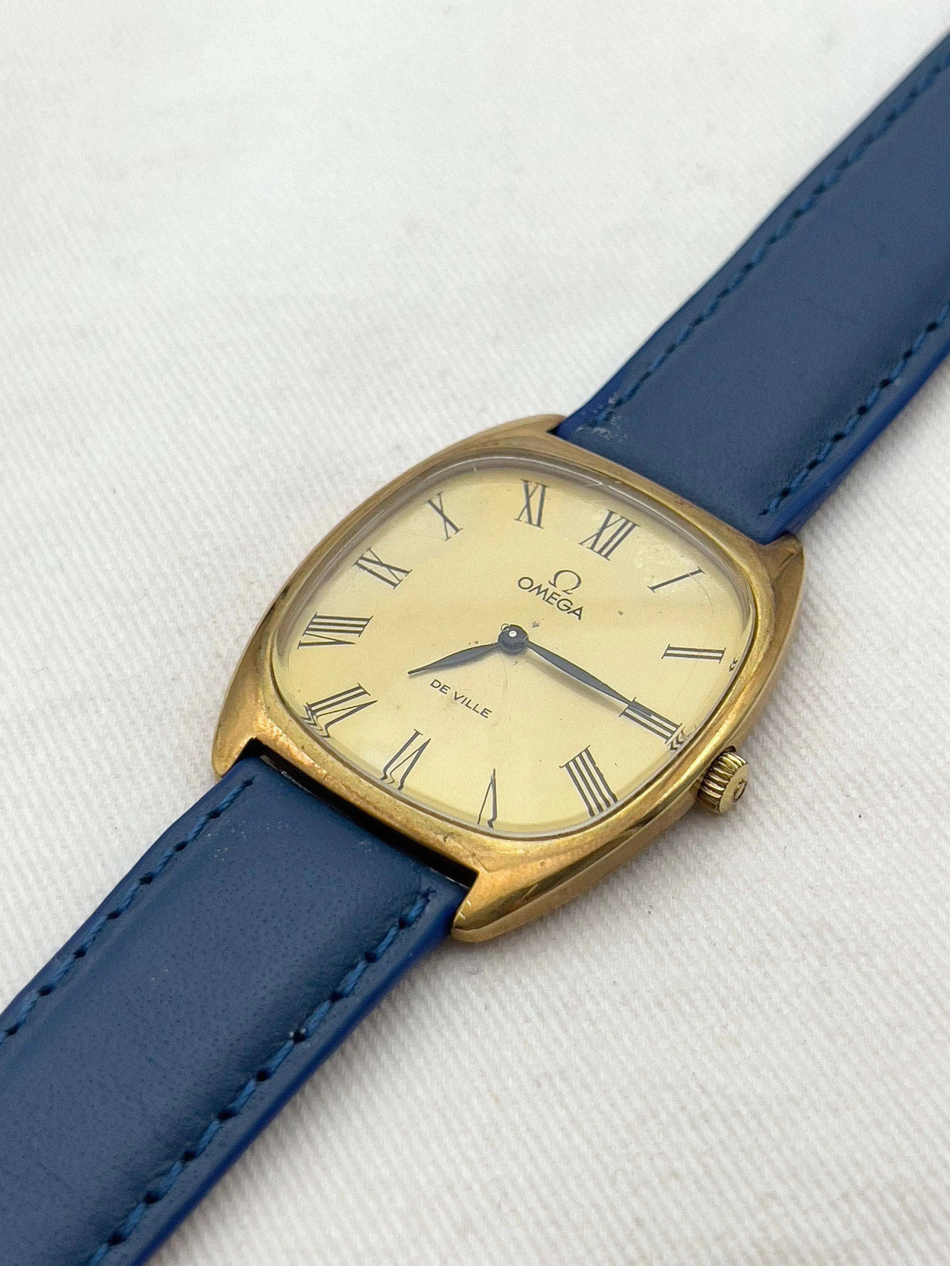 Omega - De Ville Tonneau Gold Romain - 1975 - Atelier Victor Paris - Vintage Watch Shop Dubai