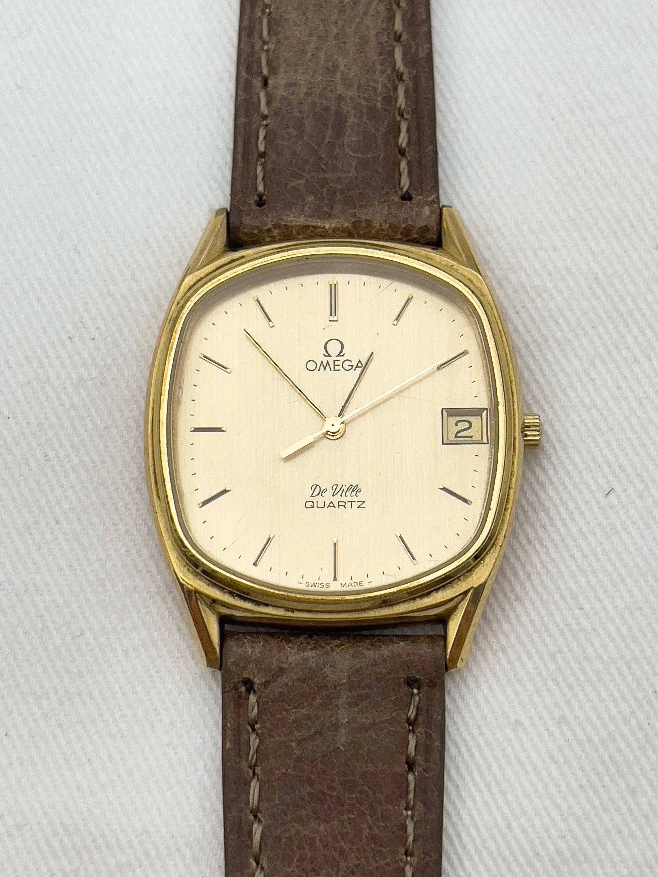 Omega - De Ville Tonneau Plaqué Or Date - 1979 - Atelier Victor