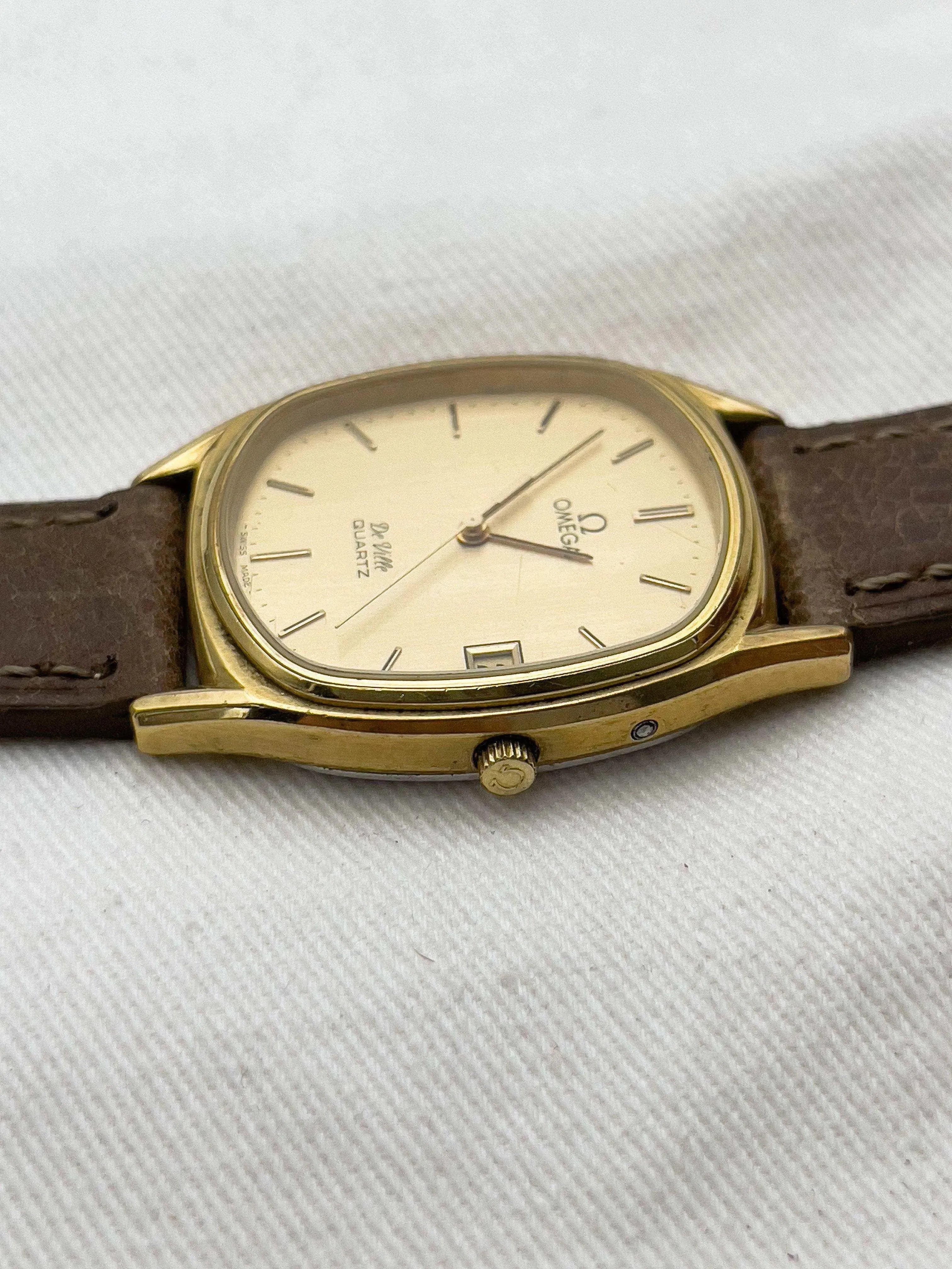 Omega - De Ville Tonneau Plaqué Or Date - 1979 - Atelier Victor - Vintage Shop