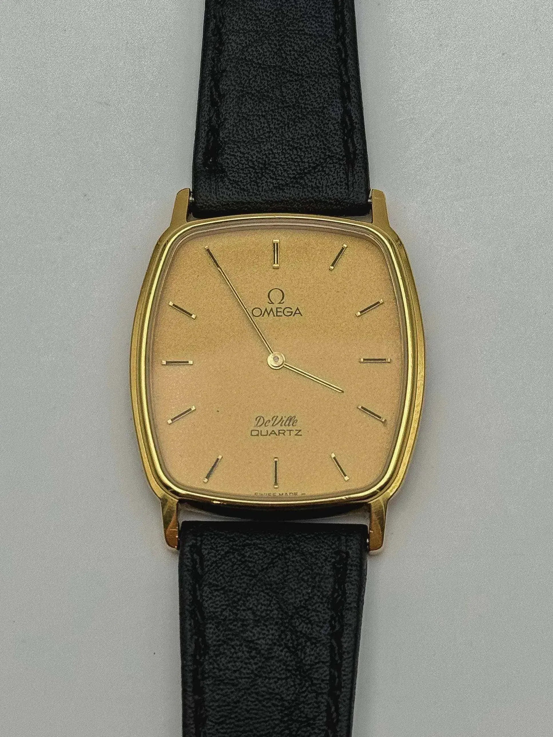 Omega - De Ville Tonneau Plaqué or Poussoir Taille Medium - 1979 - Atelier Victor
