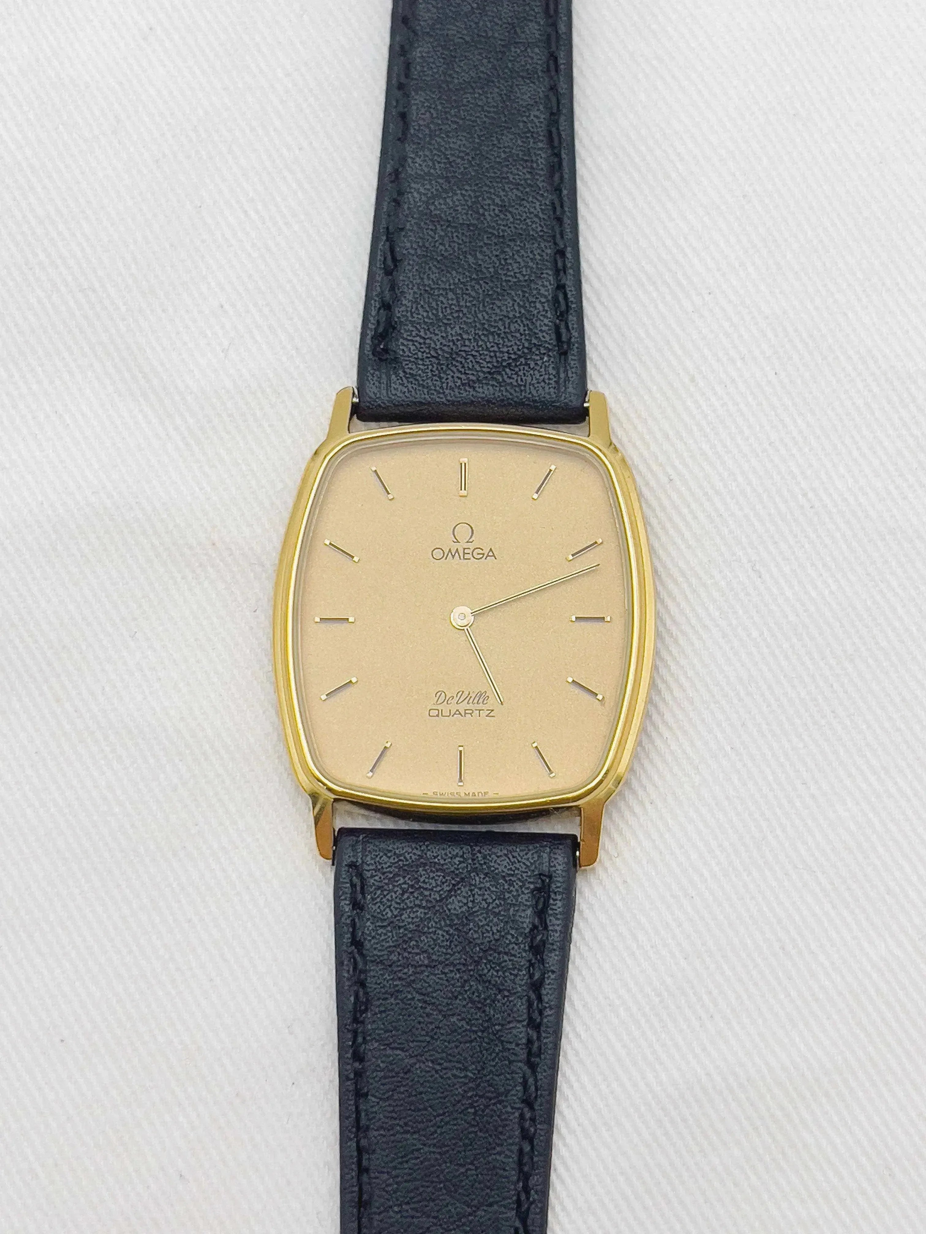 Omega - De Ville Tonneau Quartz No Crown - 1979 - Atelier Victor - Vintage Shop