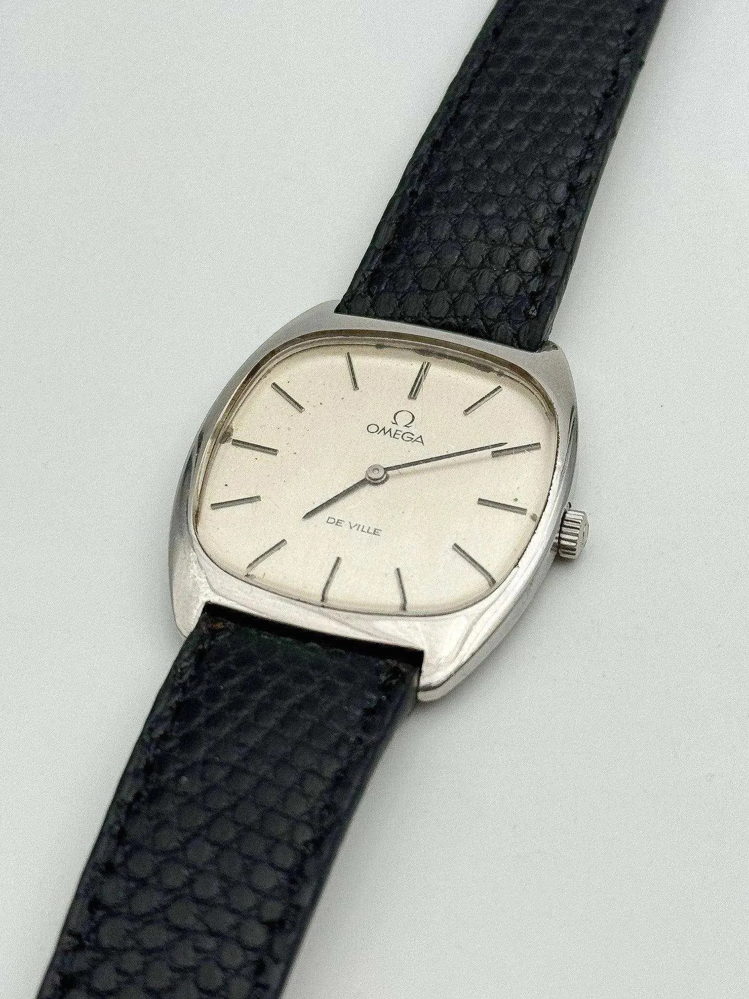 Omega De Ville - Tonneau Silver Dial - 1977 - Atelier Victor Paris - Vintage Watch Shop Dubai