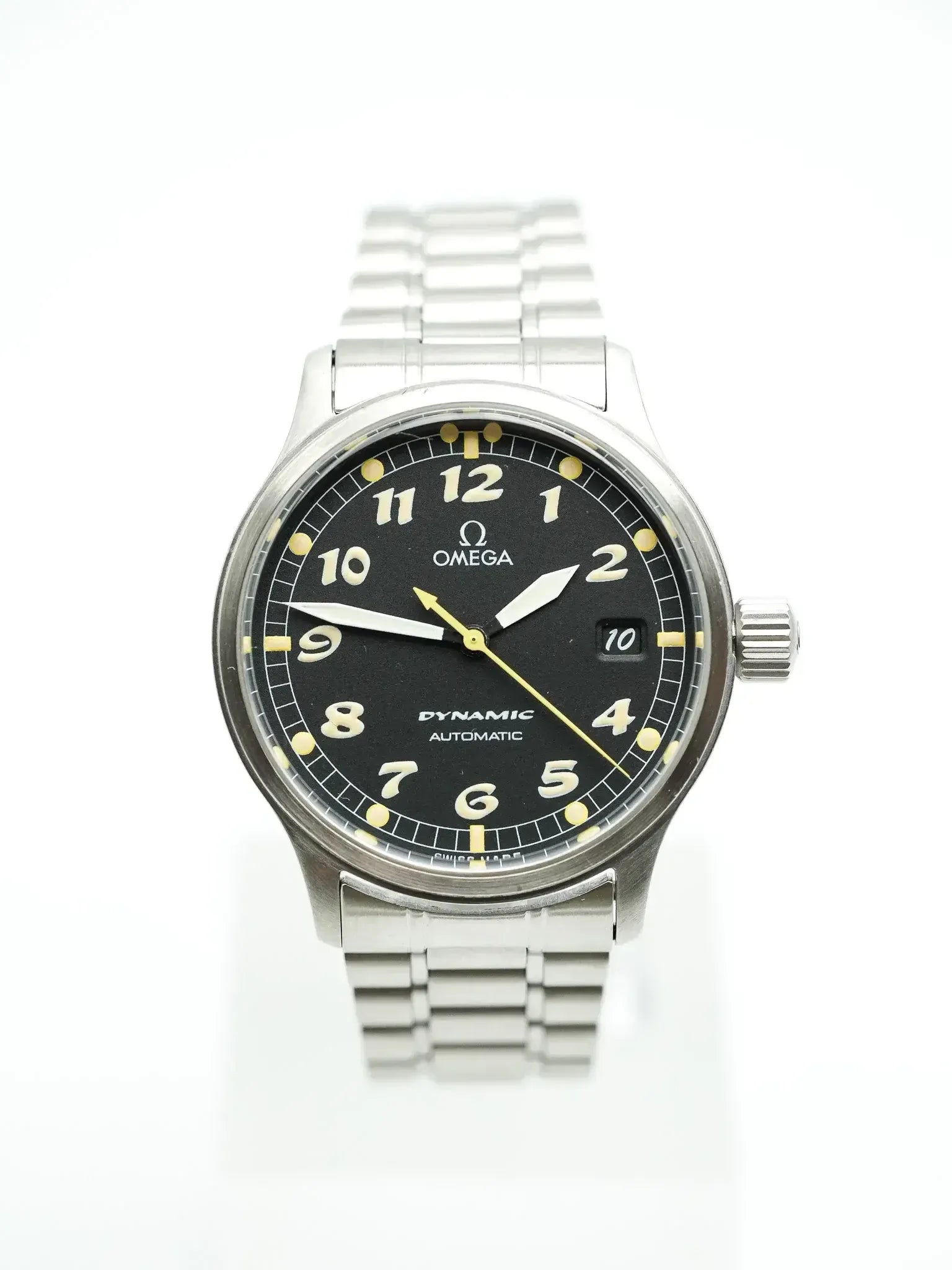 Omega - Dynamic III 166.0310 Fond Noir Index Patinés - 1990s - Atelier Victor