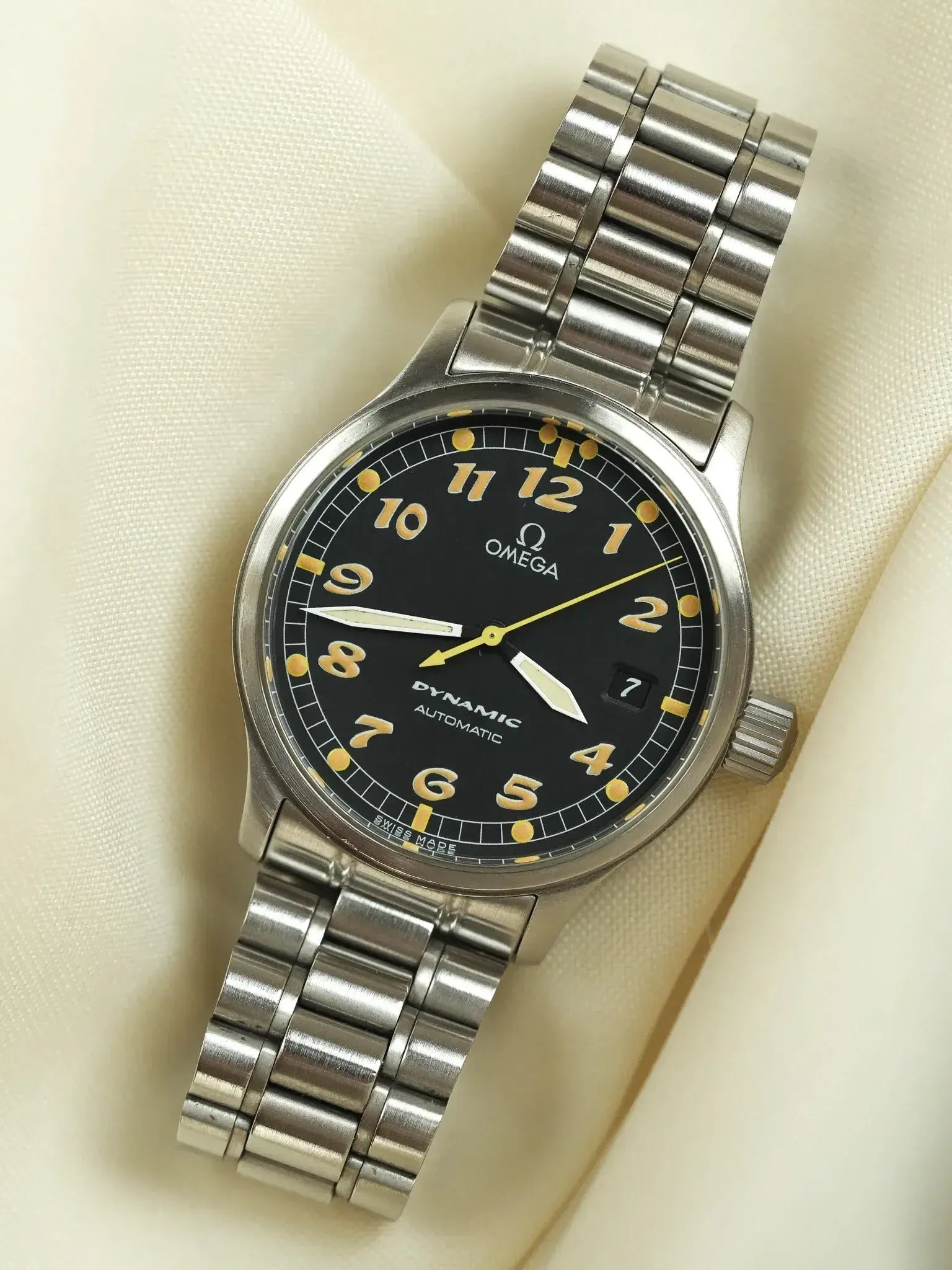 Omega - Dynamic III 166.0310 Fond Noir Index Patinés Orange - 2000s - Atelier Victor