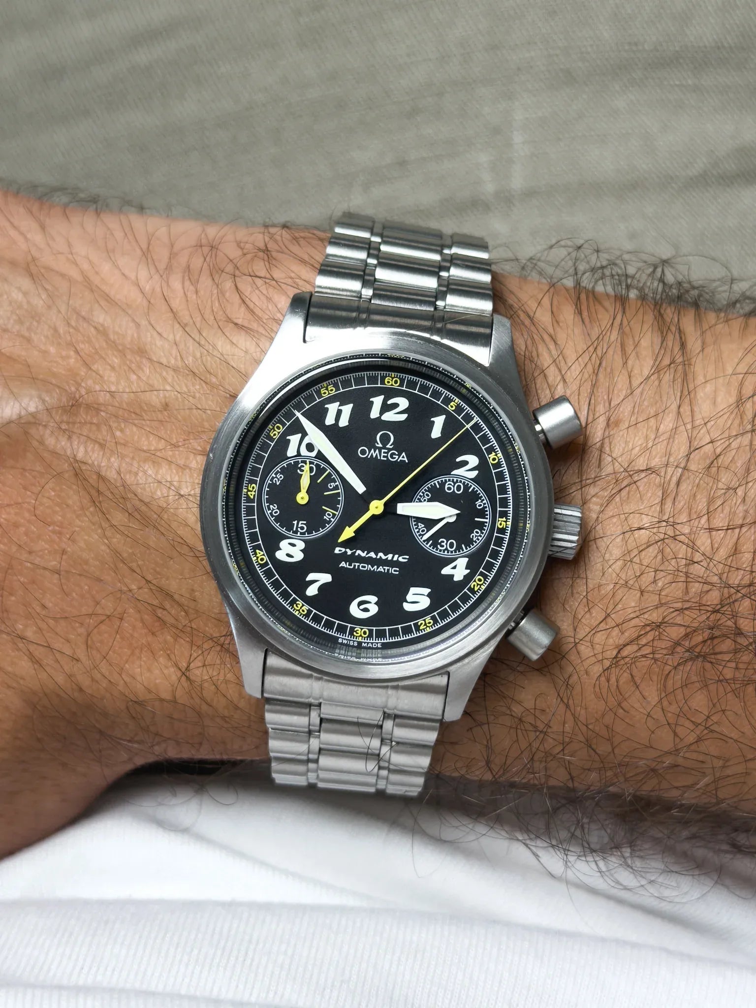 Omega - Dynamic III Chronographe 5240.5000 Fond Noir - 1990s - Atelier Victor