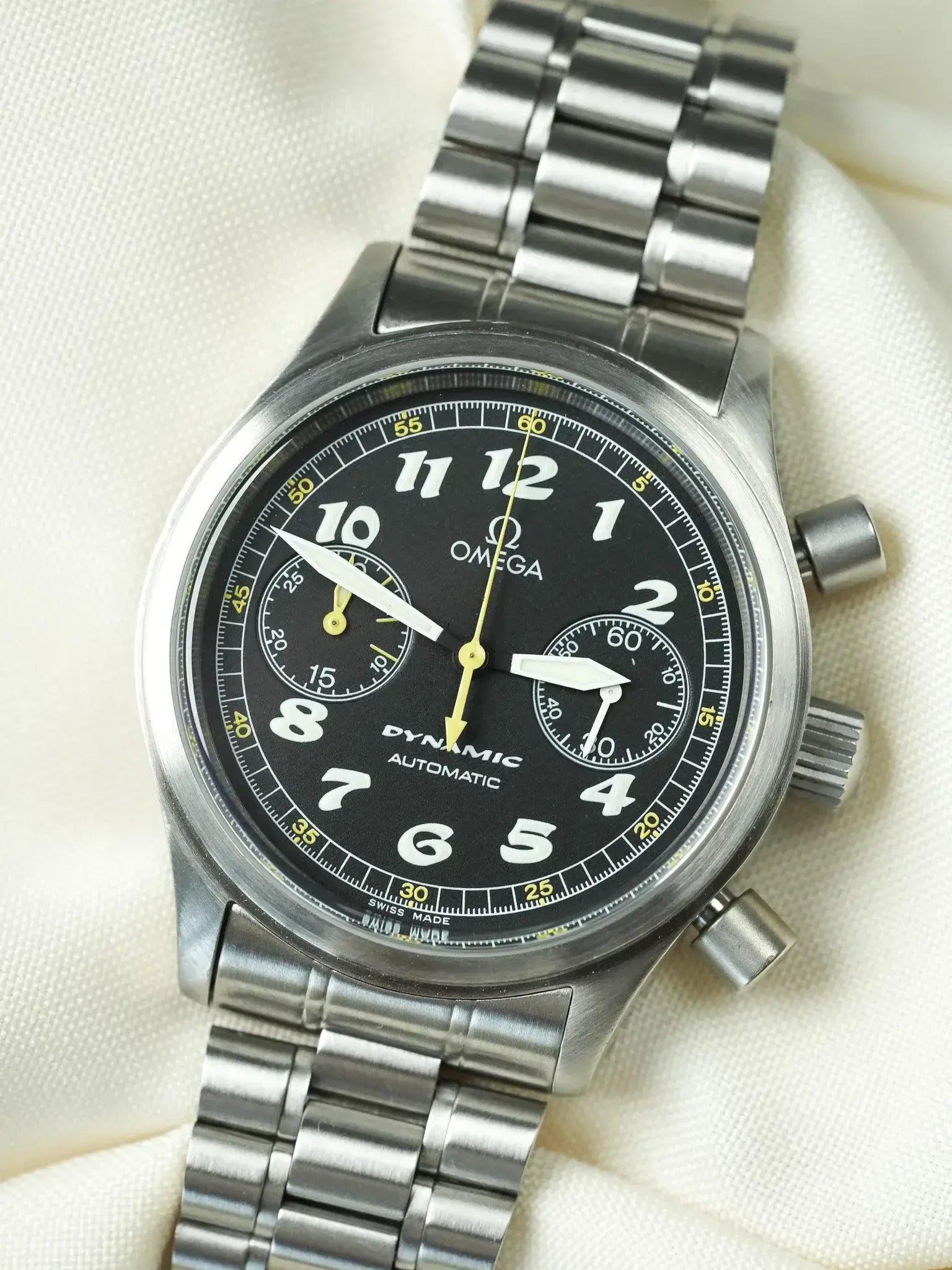 Omega - Dynamic III Chronographe 5240.5000 Fond Noir - 1990s - Atelier Victor