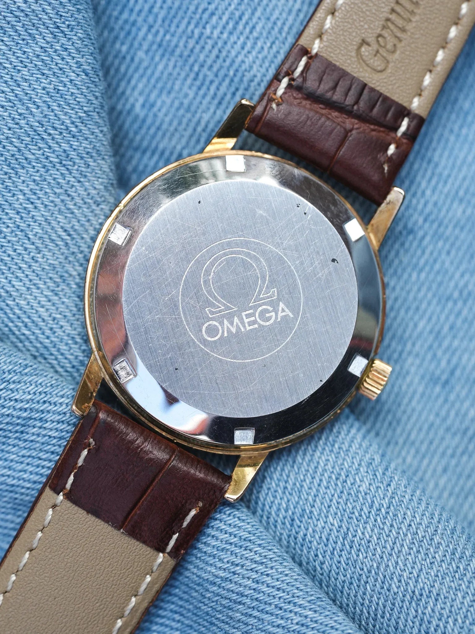 Omega - Genève 166.0163 Plaqué Or Cadran Champagne - 1973 - Atelier Victor - Vintage Shop