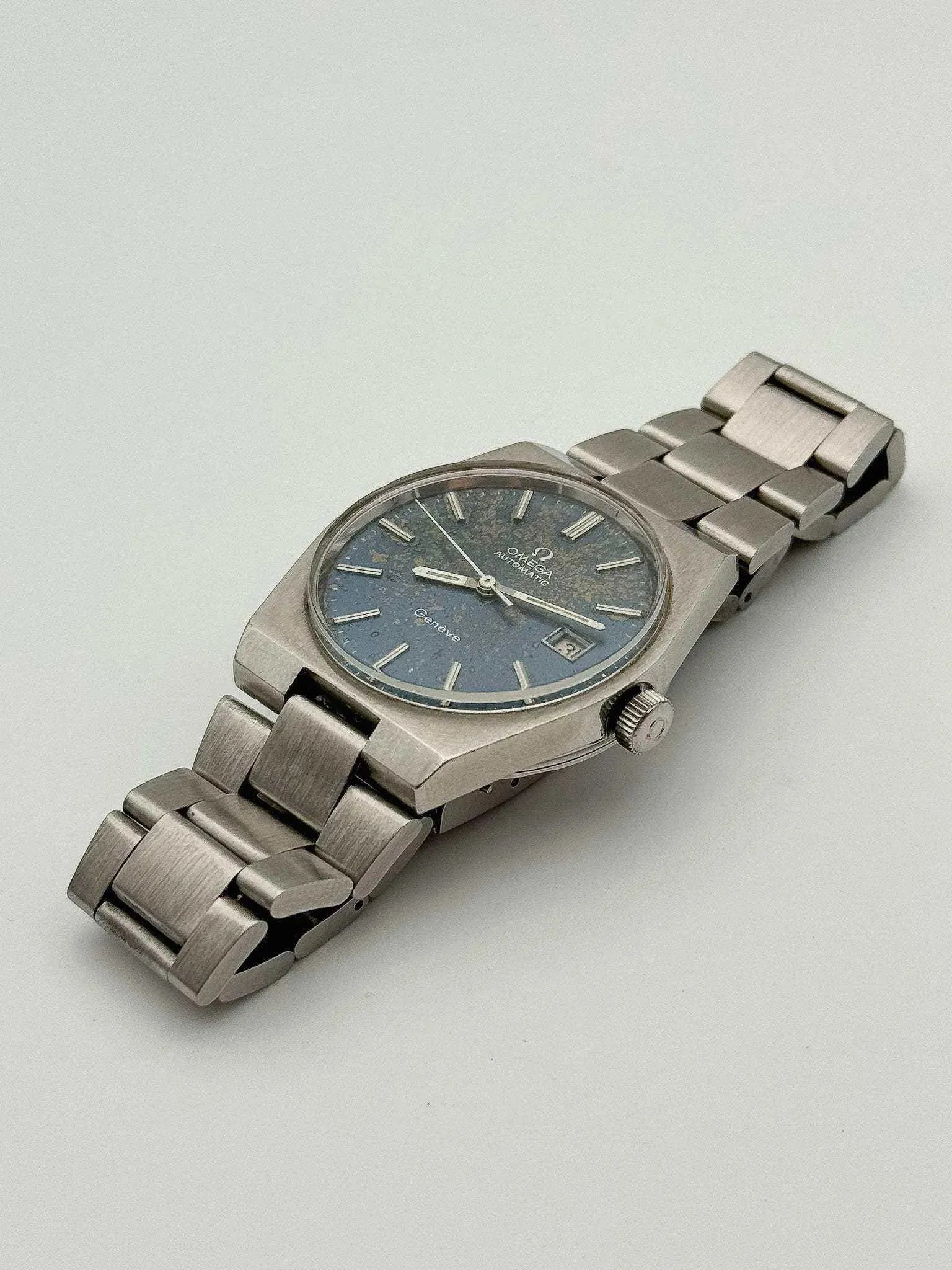 Omega - Genève Blue Patina - 1971 - Atelier Victor Paris - Vintage Watch Shop Dubai