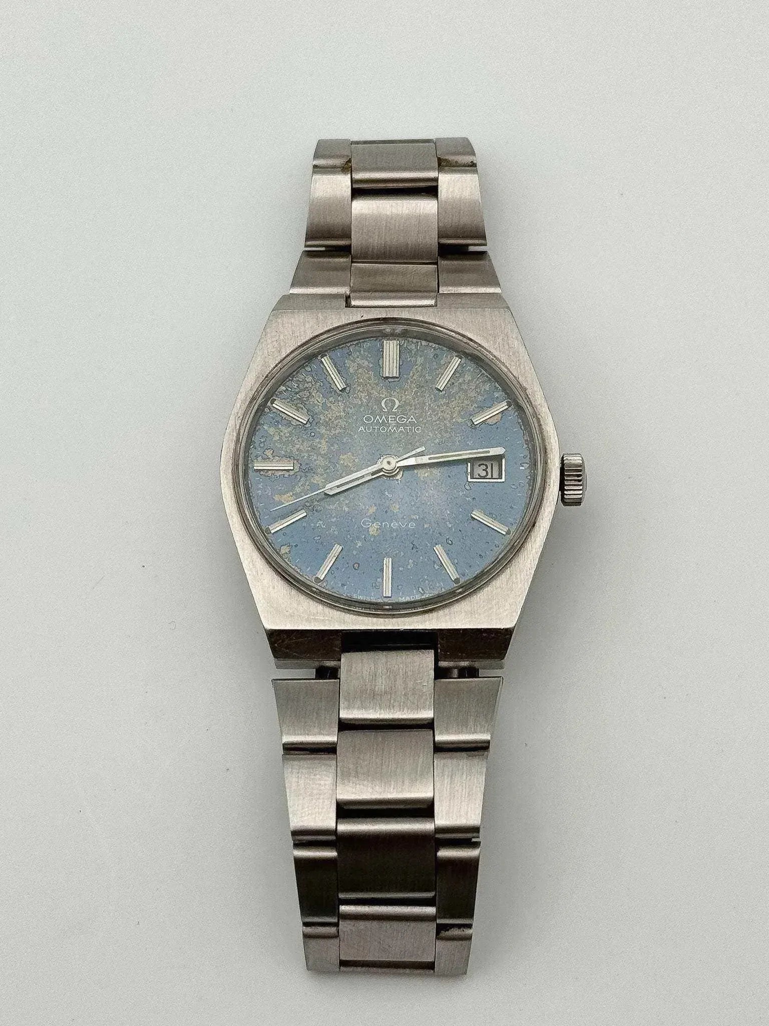 Omega - Genève Blue Patina - 1971 - Atelier Victor - Vintage Shop