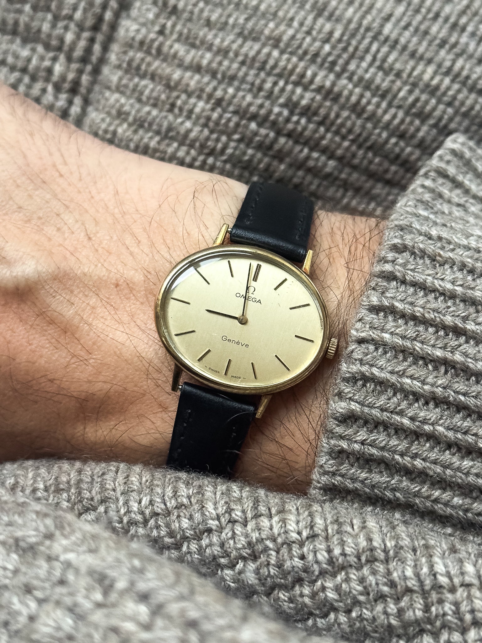 Omega - Genève Ellipse Horizontale Plaqué or - 1970s - Atelier Victor - Vintage Shop