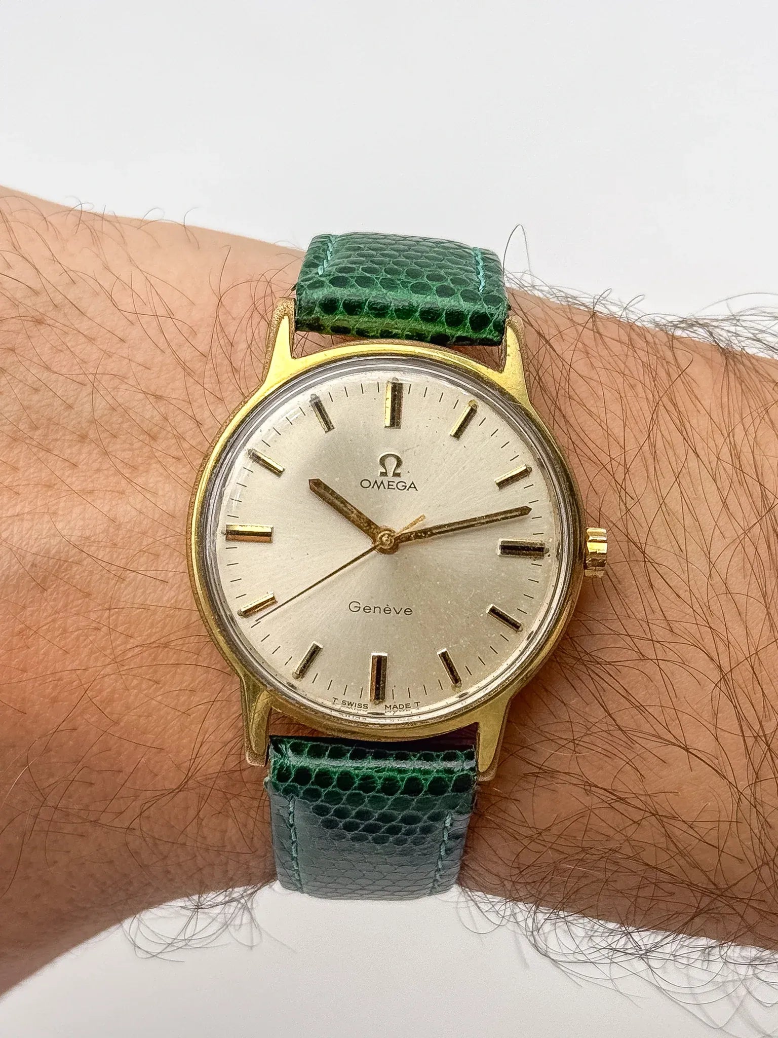 Omega - Genève Plaqué Or Champagne Index Noir - 1970 - Atelier Victor