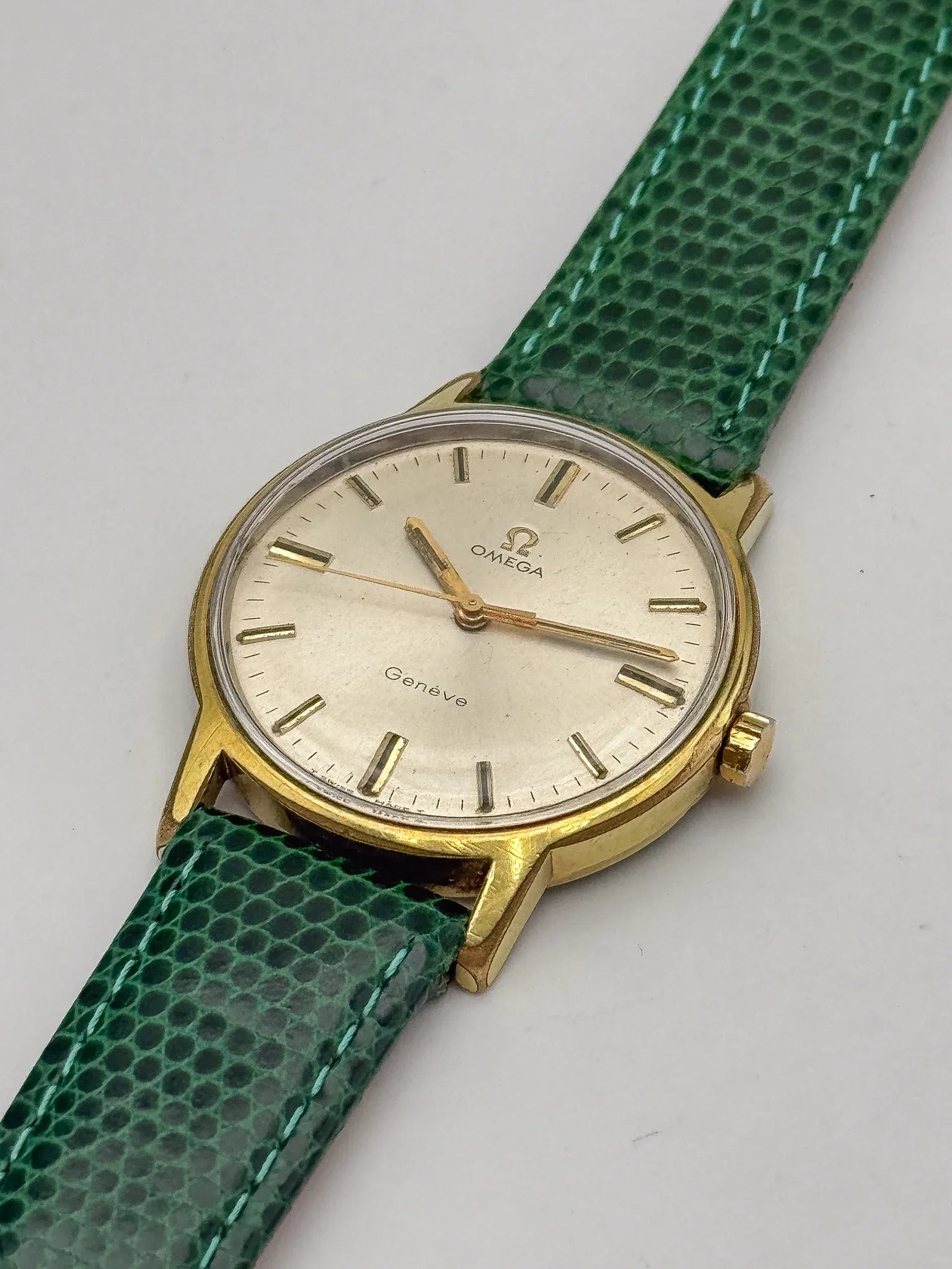 Omega - Genève Plaqué Or Champagne Index Noir - 1970 - Atelier Victor