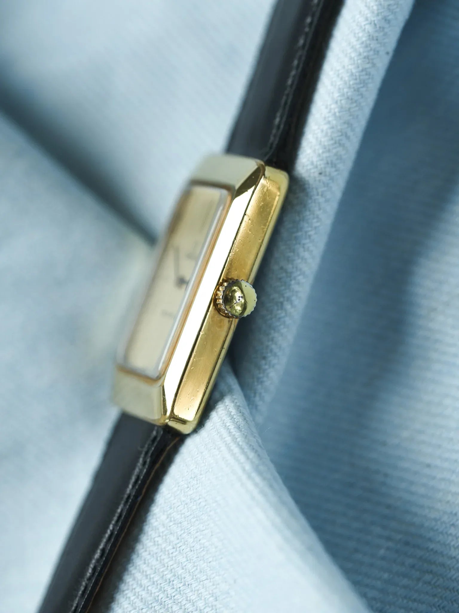 Omega - Genève Tank Champagne Chapado en oro 511.0476 Mecánico - 1974