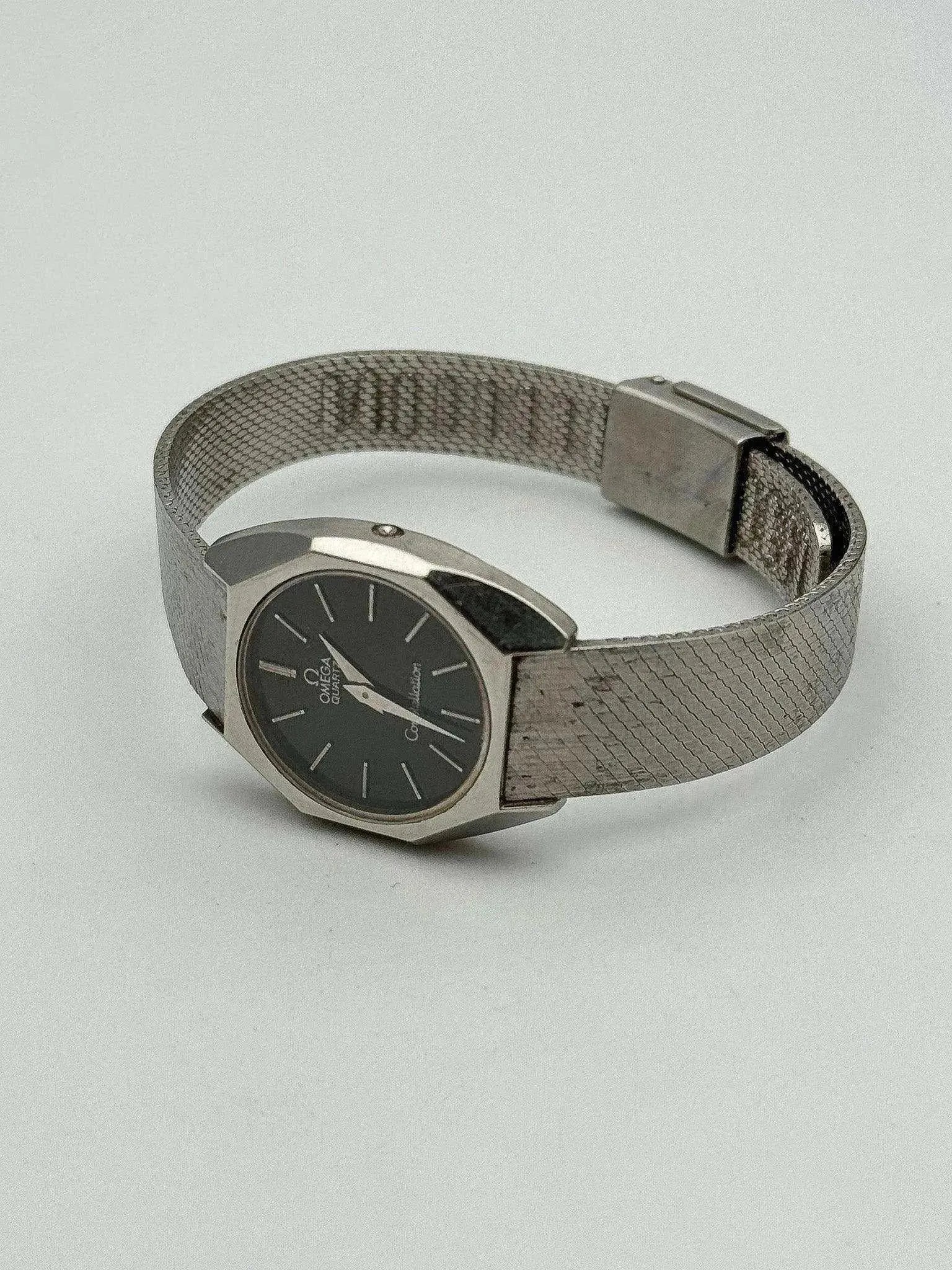 Omega - MIni Constellation 591.0006 Octogonale Noir Acier - 1976 - Atelier Victor