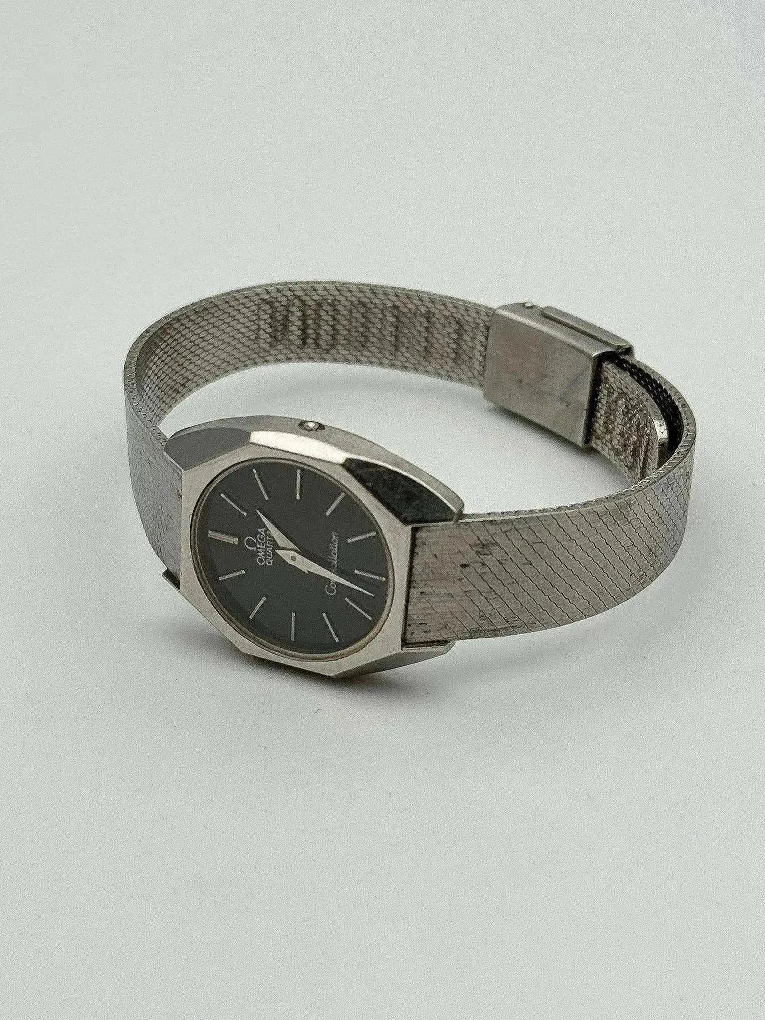 Omega - MIni Constellation 591.0006 Octogonale Noir Acier - 1976 - Atelier Victor