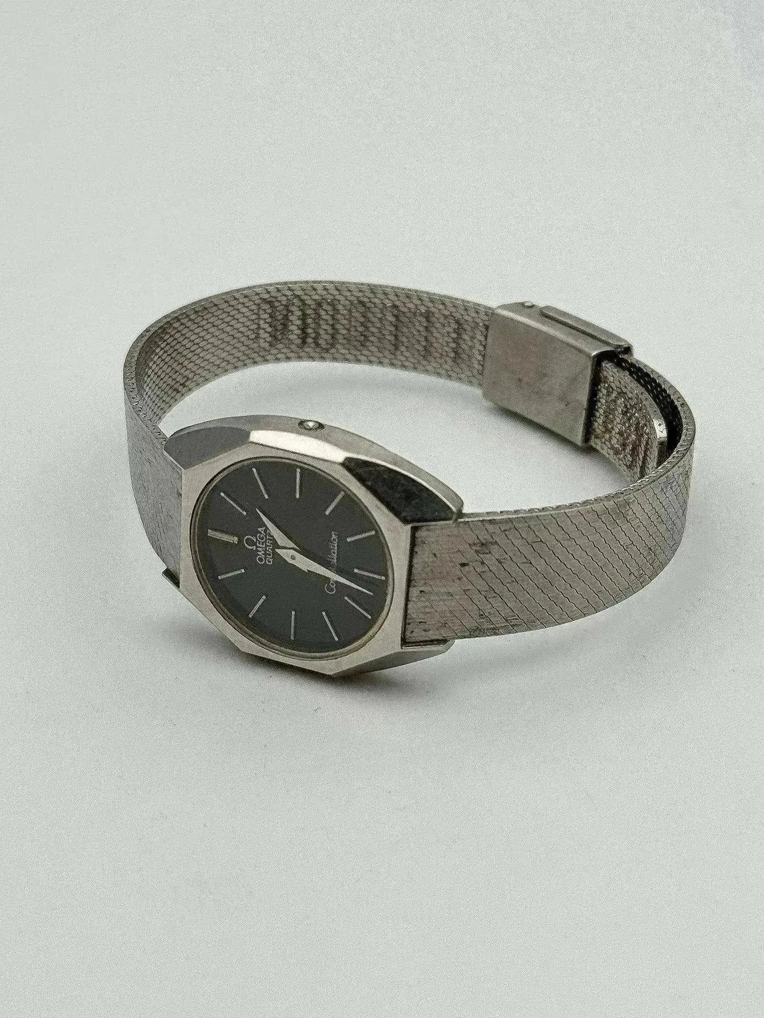 Omega - MIni Constellation 591.0006 Octogonale Noir Acier - 1976 - Atelier Victor