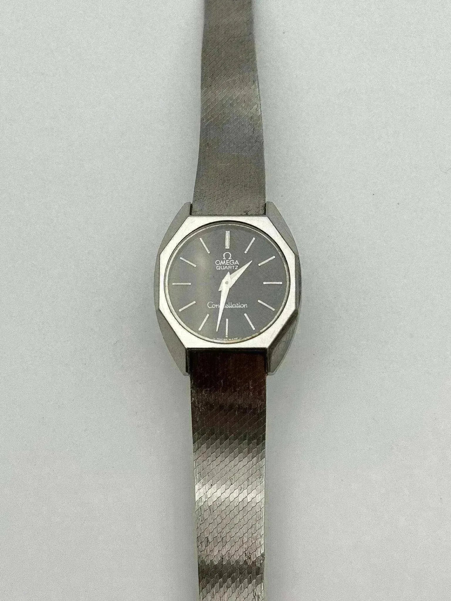 Omega - MIni Constellation 591.0006 Octogonale Noir Acier - 1976 - Atelier Victor