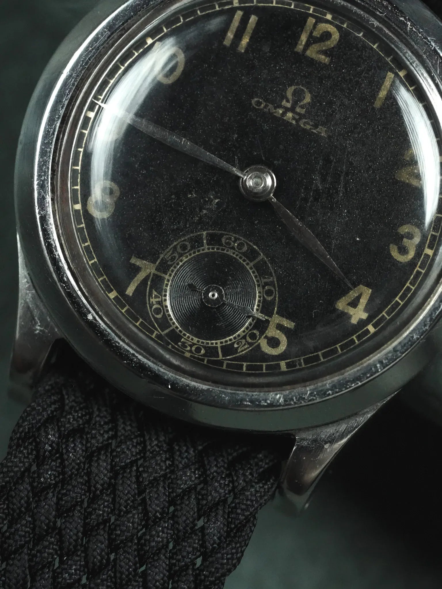 Omega - montre militaire cadran noir GILT 26.5SOB T2- 1935 - Atelier Victor