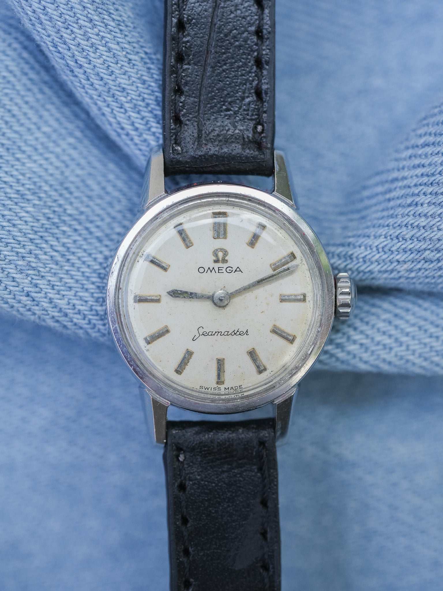 Omega - Seamaster 11074-62-SC Mini Dress Watch Acier Patine Index Baton - 1962 - Atelier Victor - Vintage Shop