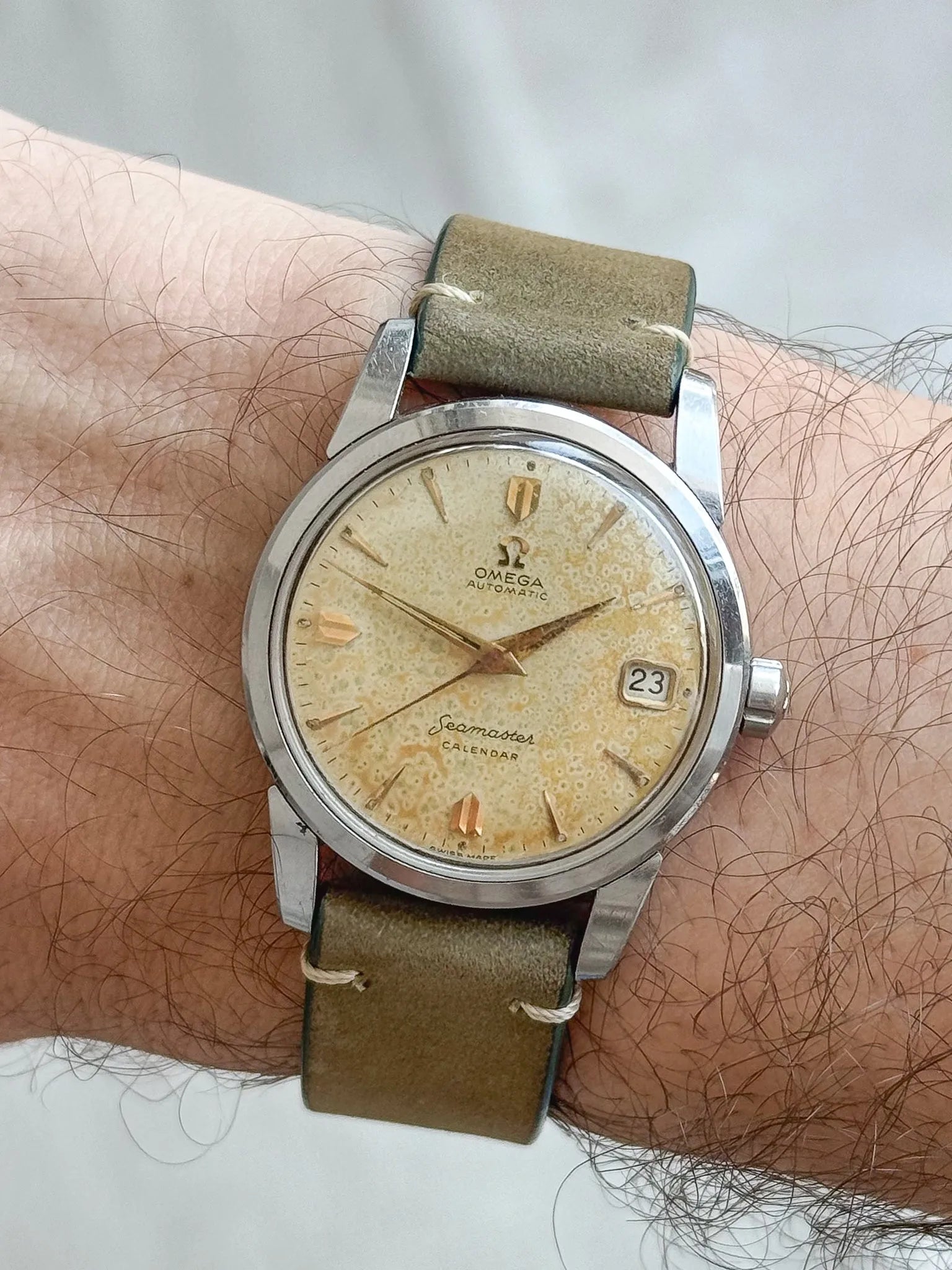 Omega - Seamaster 2849-4-SC Calendar Tropical - 1956 - Atelier Victor - Vintage Shop
