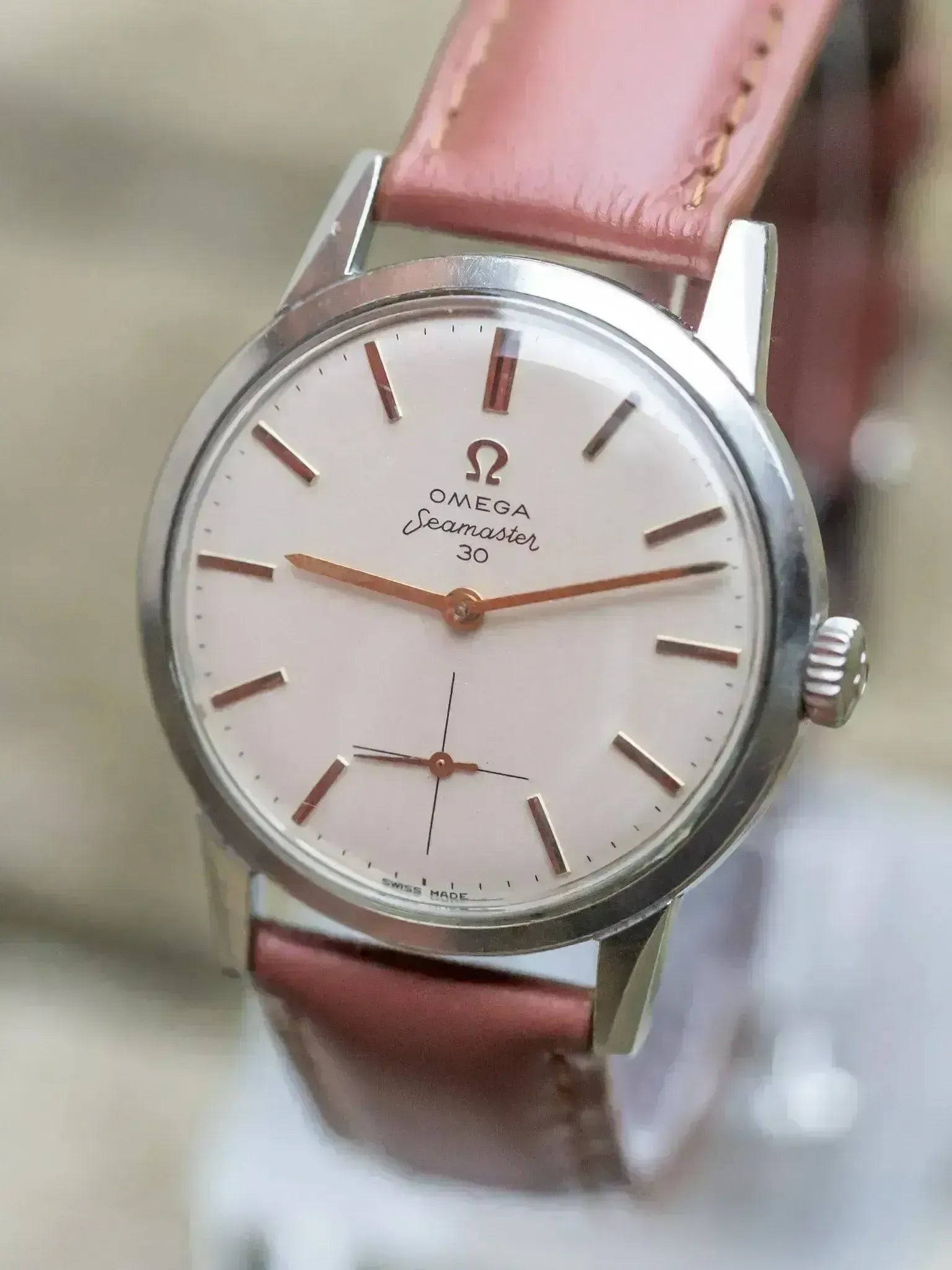 Omega - Seamaster 30 Index Or rose - 1962 - Atelier Victor