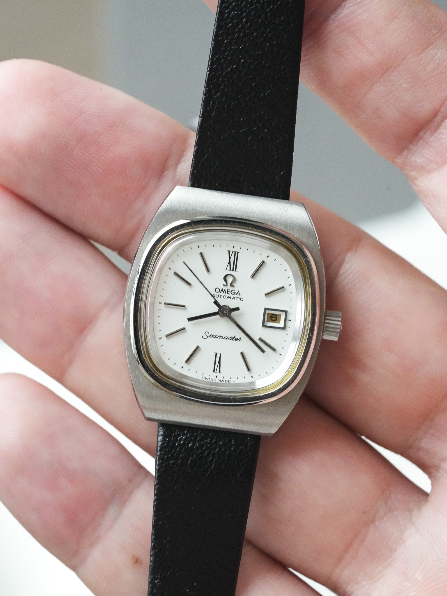 Omega - Seamaster 566.0085 Mini TV Quadrante bianco automatico - nuovo di stock - 1970