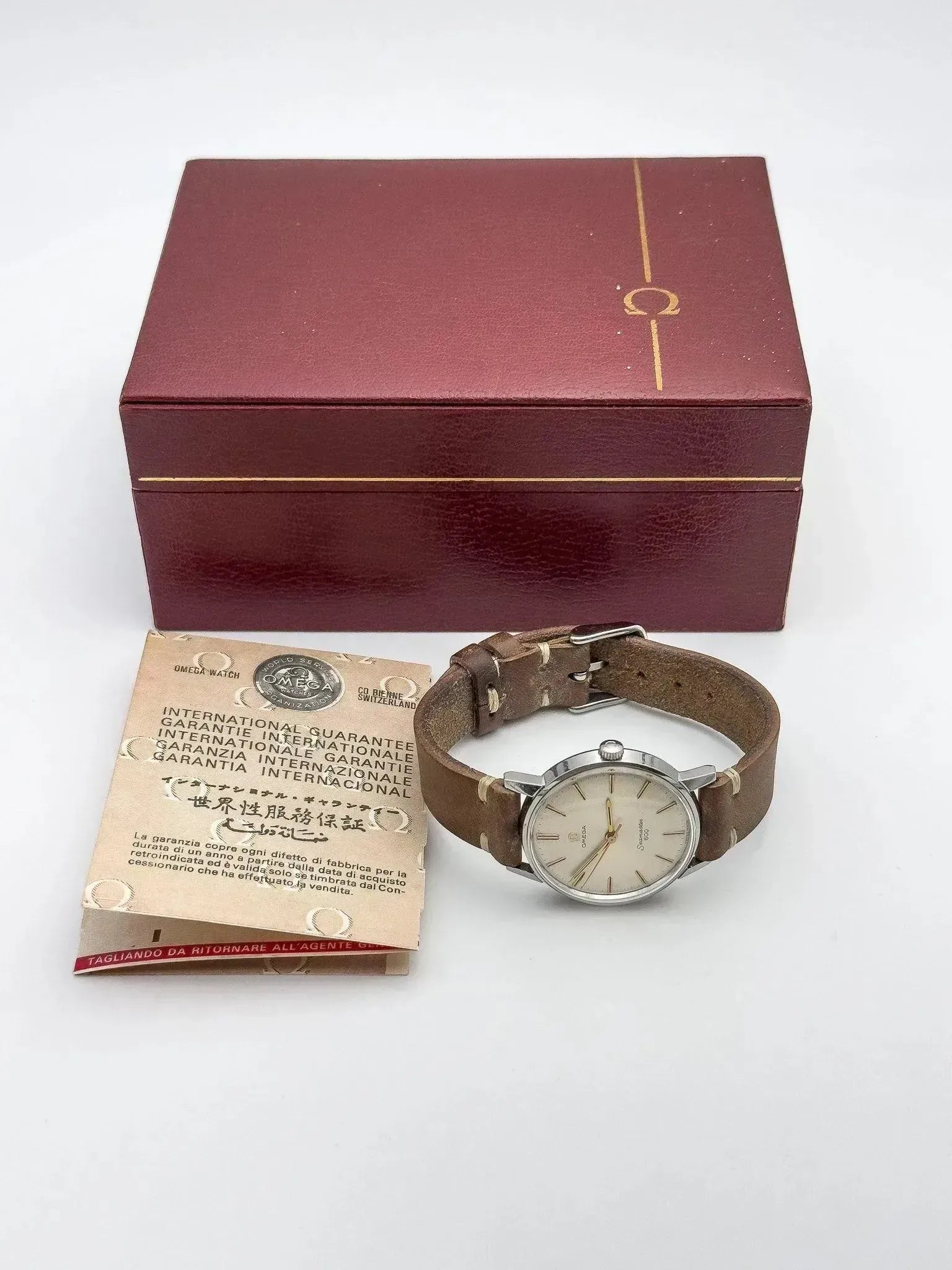 Omega - Seamaster 600 135.011 Index Or rose & onyx - Boite & Papier - 1965 - Atelier Victor