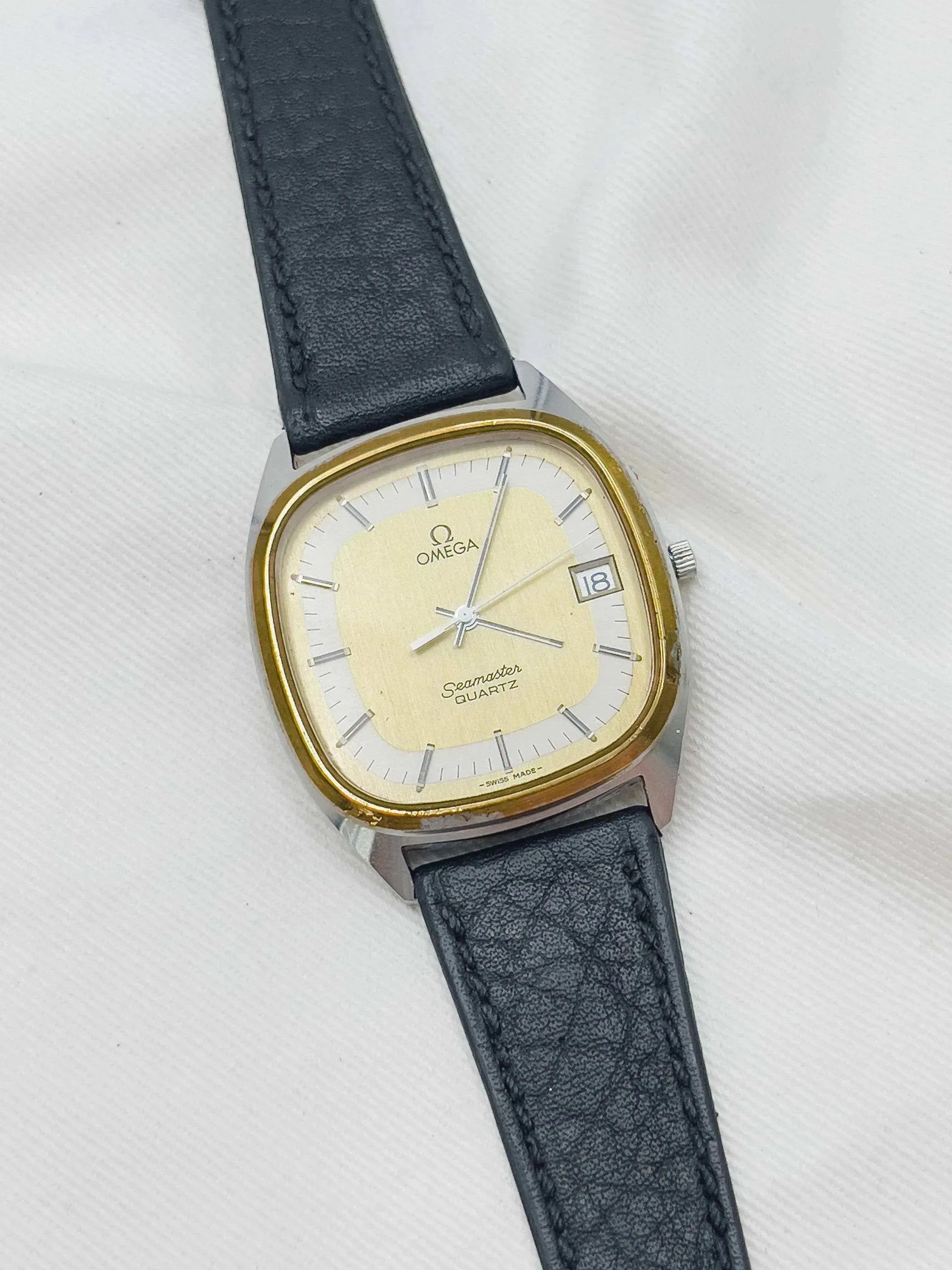 Omega - Seamaster Bicolore Date Tonneau XL - 1979 - Atelier Victor