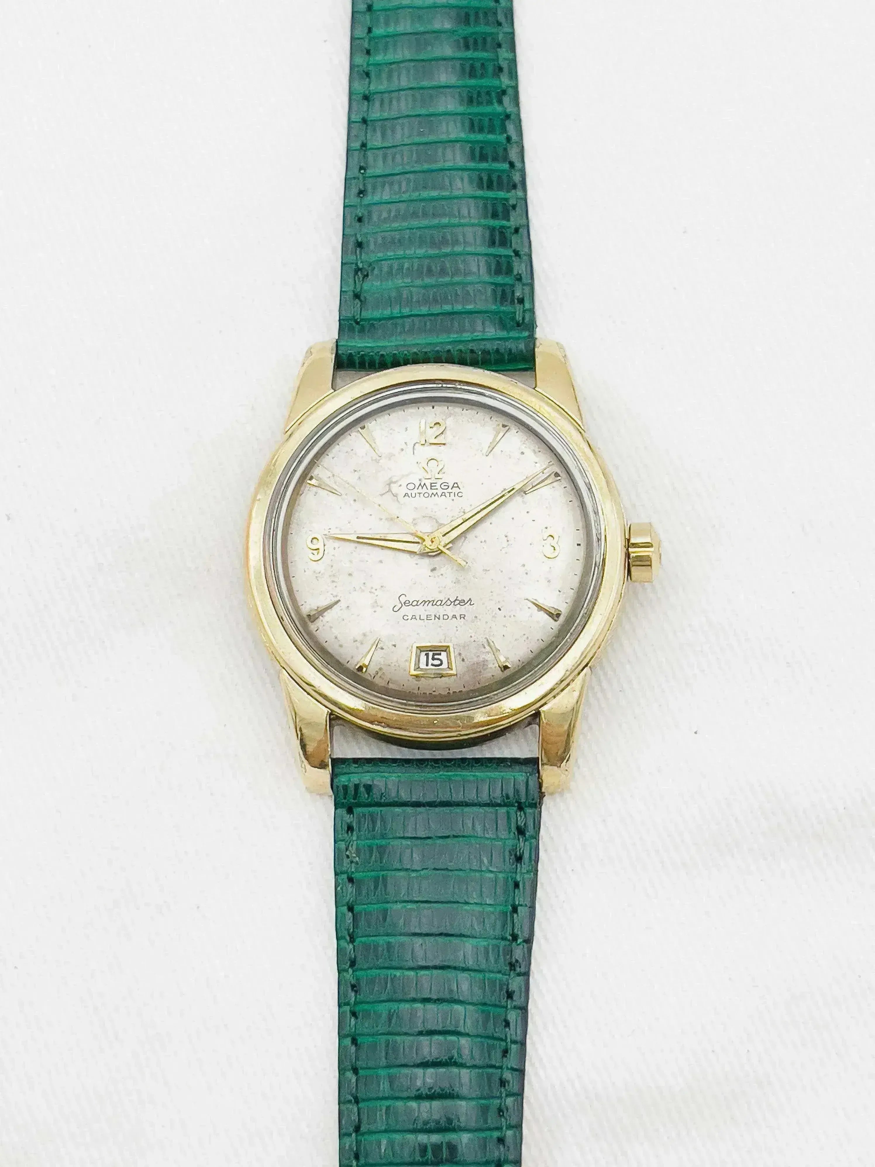 Omega - Seamaster Bumper Calendar Plaqué or Patine - 1954 - Atelier Victor