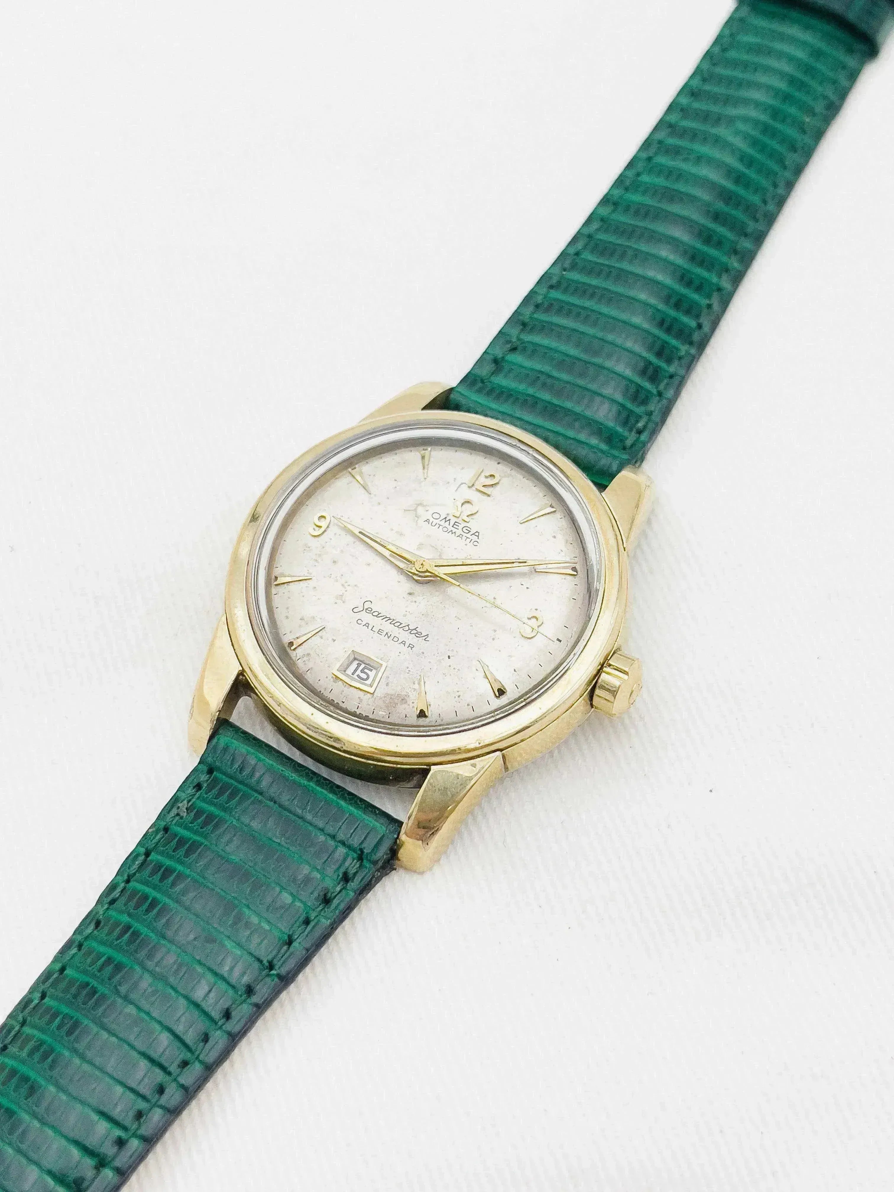 Omega - Seamaster Bumper Calendar Plaqué or Patine - 1954 - Atelier Victor